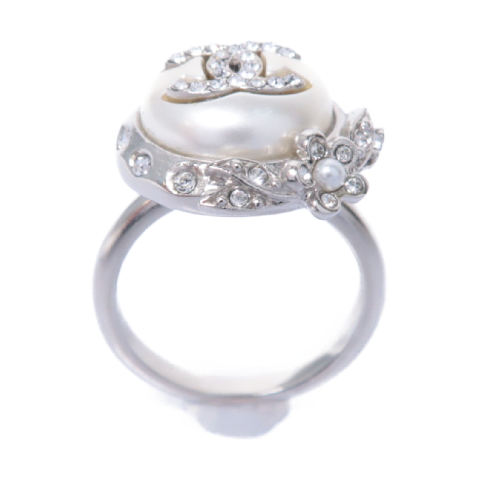 CHANEL PVC/金屬Ring戒指US#6