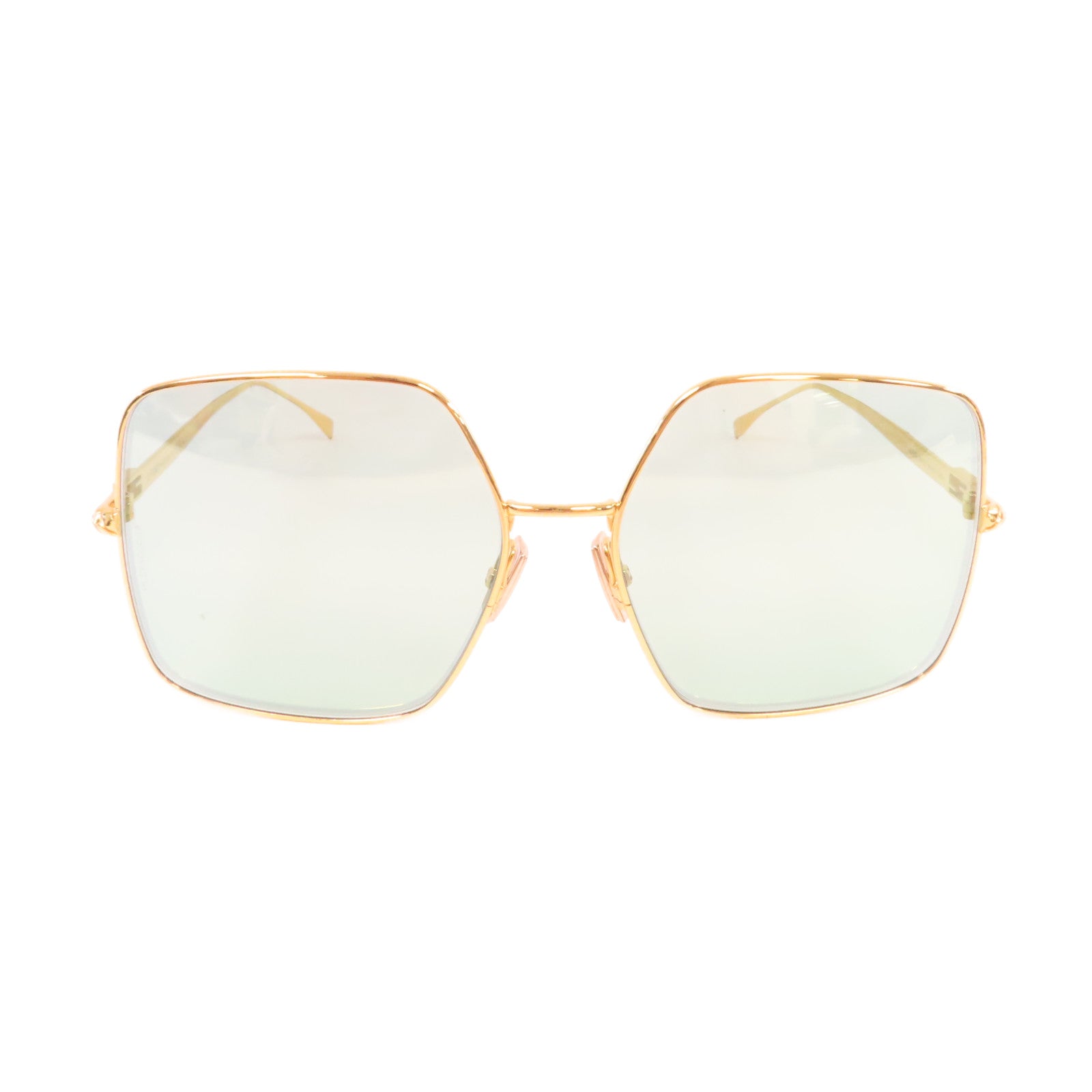 FENDI PVC/金屬Sunglasses太陽眼鏡藍色/金色