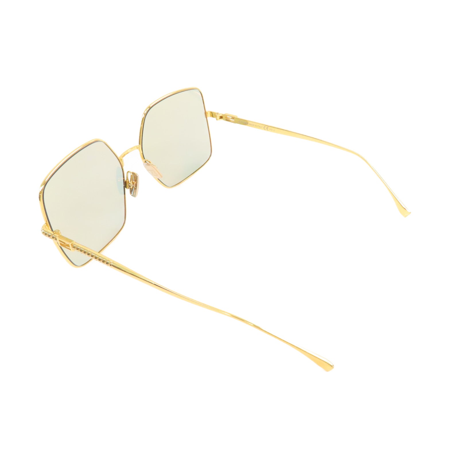 FENDI PVC/金屬Sunglasses太陽眼鏡藍色/金色
