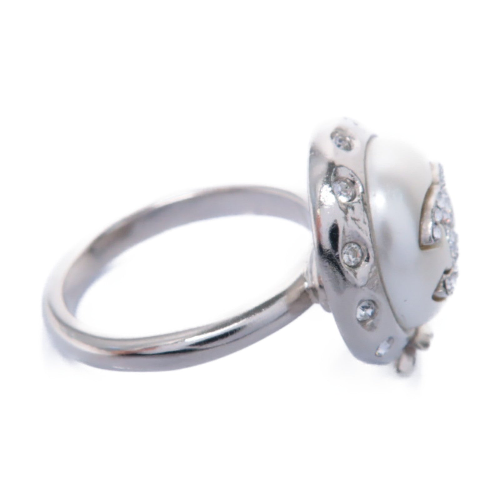 CHANEL PVC/金屬Ring戒指US#6