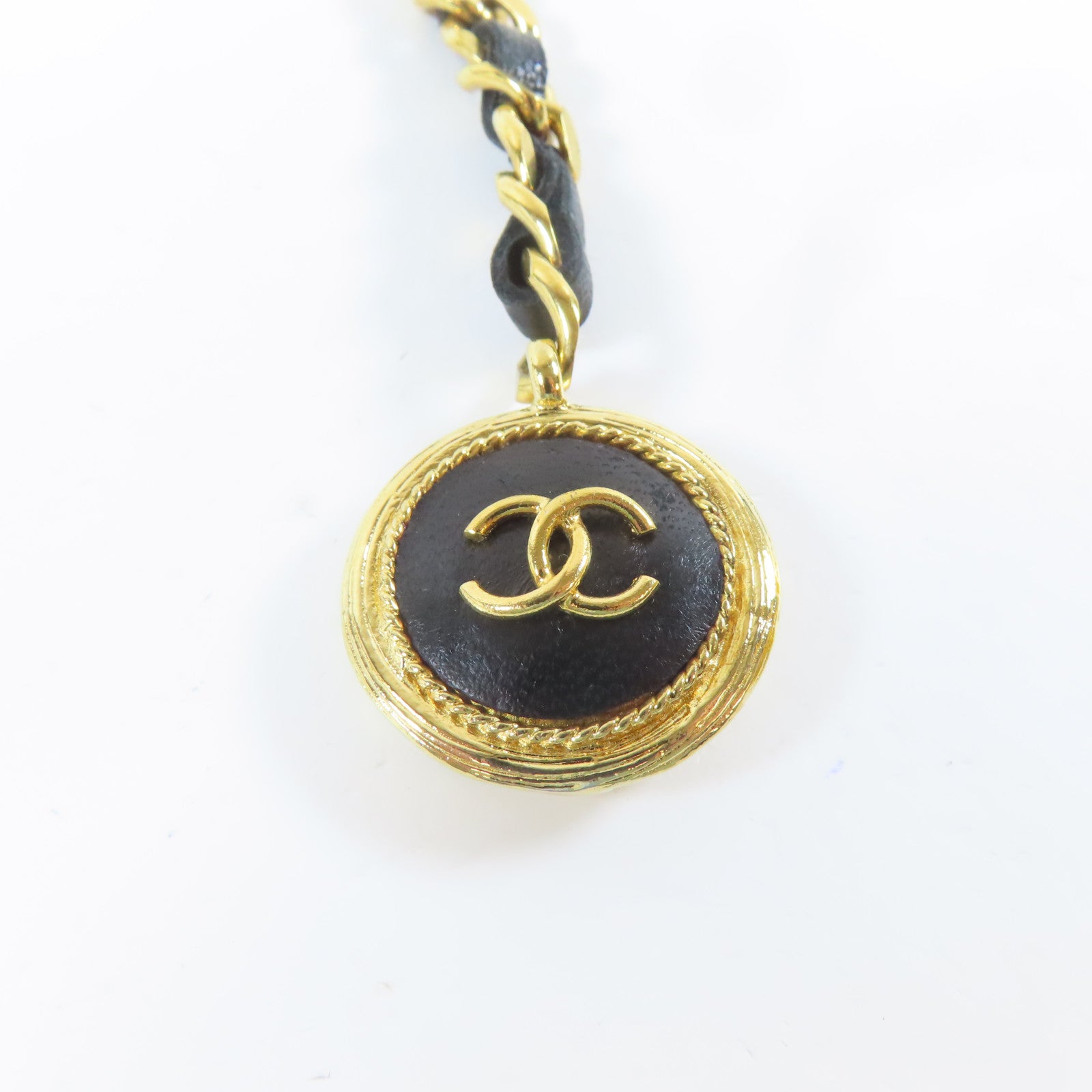 CHANEL 金屬Chain Belt腰帶金色/黑色