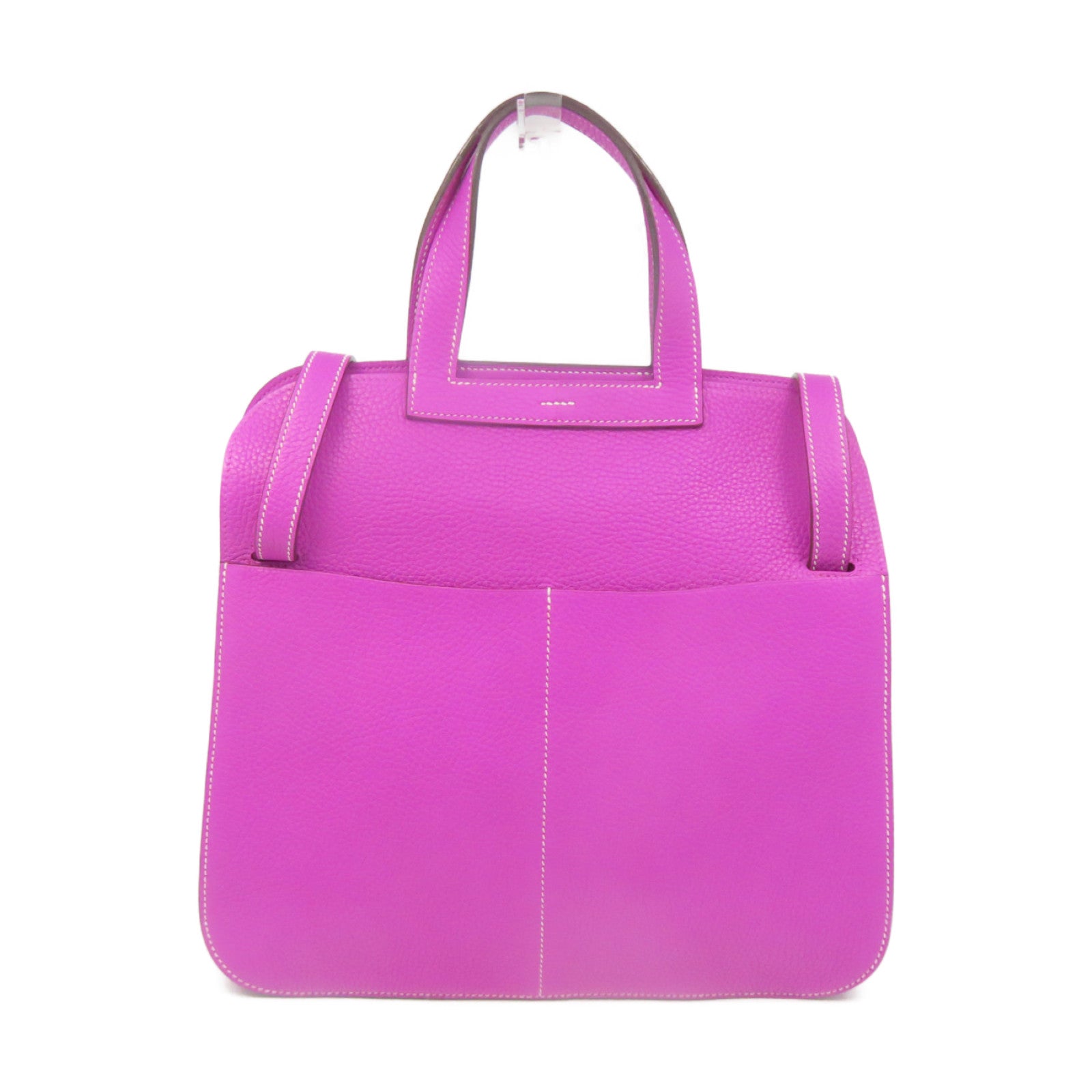 HERMES Clemence皮革Halzan 31 2way Shoulder Bag手挽肩背两用袋9I紫色