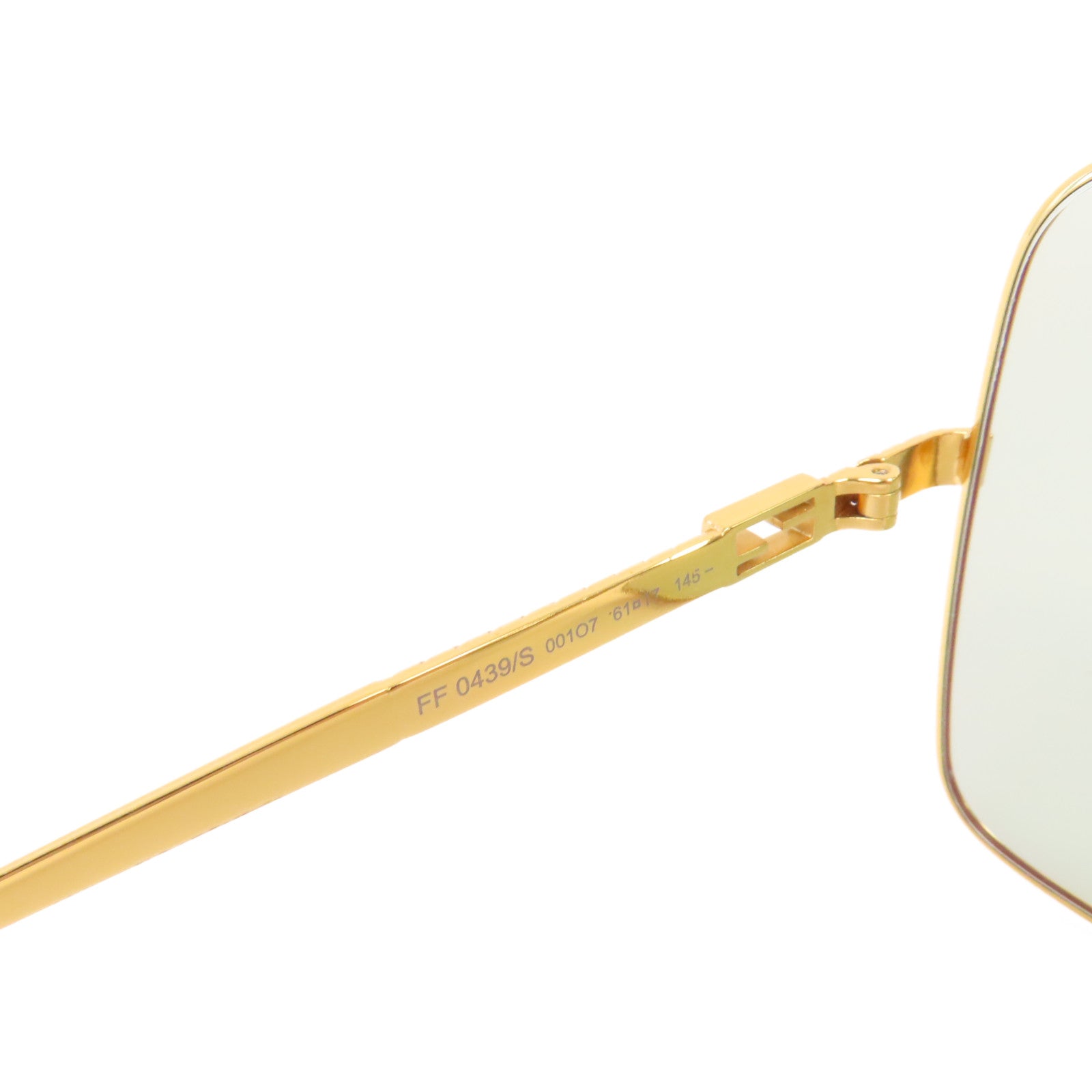 FENDI PVC/金屬Sunglasses太陽眼鏡藍色/金色
