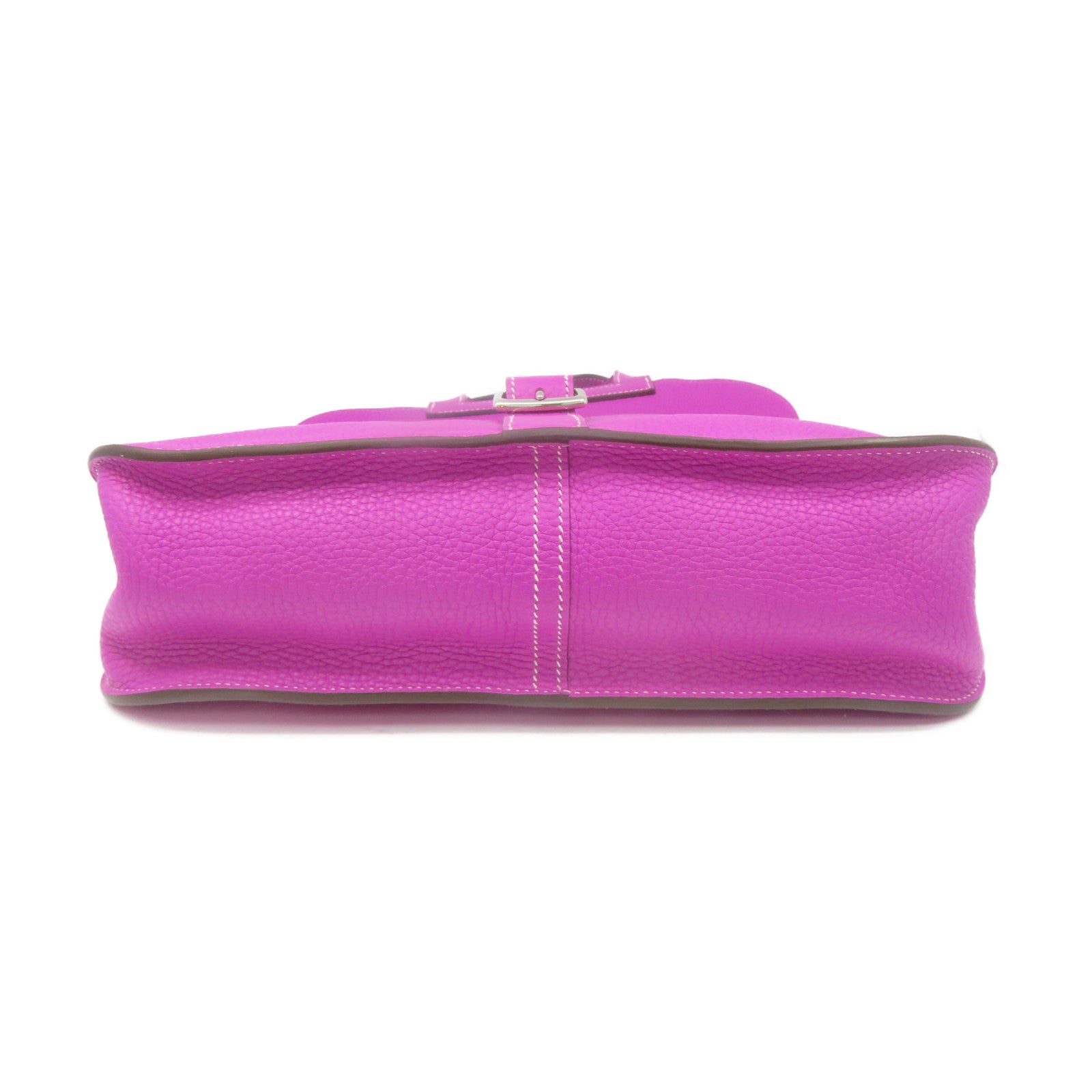 HERMES Clemence皮革Halzan 31 2way Shoulder Bag手挽肩背两用袋9I紫色