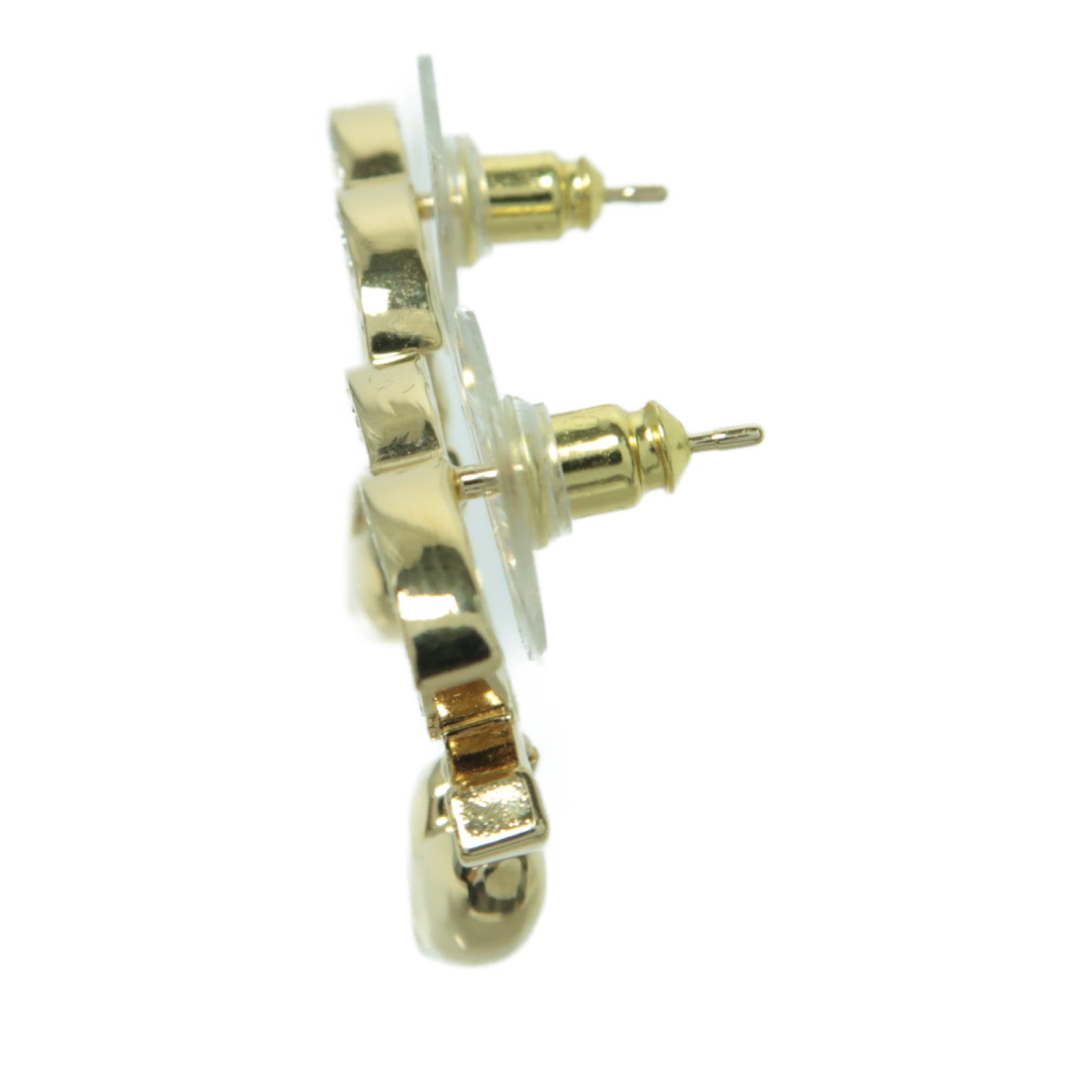 CHANEL 金屬Earrings耳環金色/透明