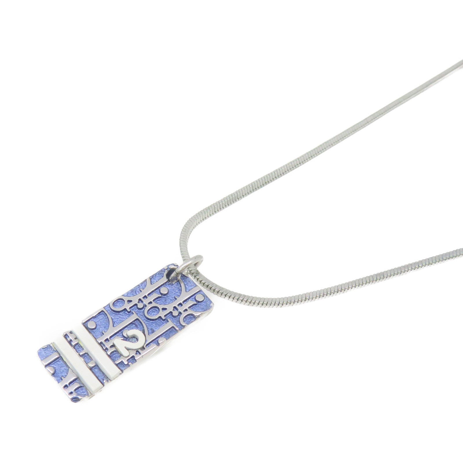 Dior 金屬Necklace項鏈藍色/銀色