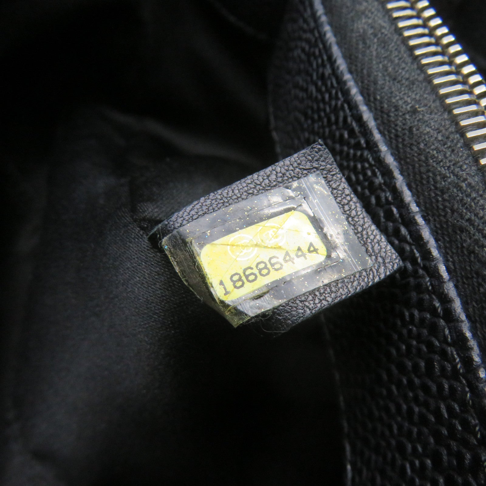 CHANEL Rhombus Caviar Leather GST Chain Shoulder Bag Silver Buckle Chain Belt Shoulder Bag Black