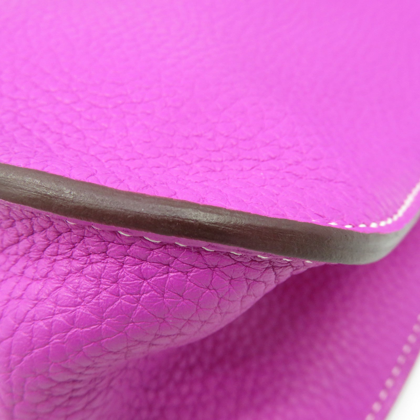 HERMES Clemence皮革Halzan 31 2way Shoulder Bag手挽肩背两用袋9I紫色