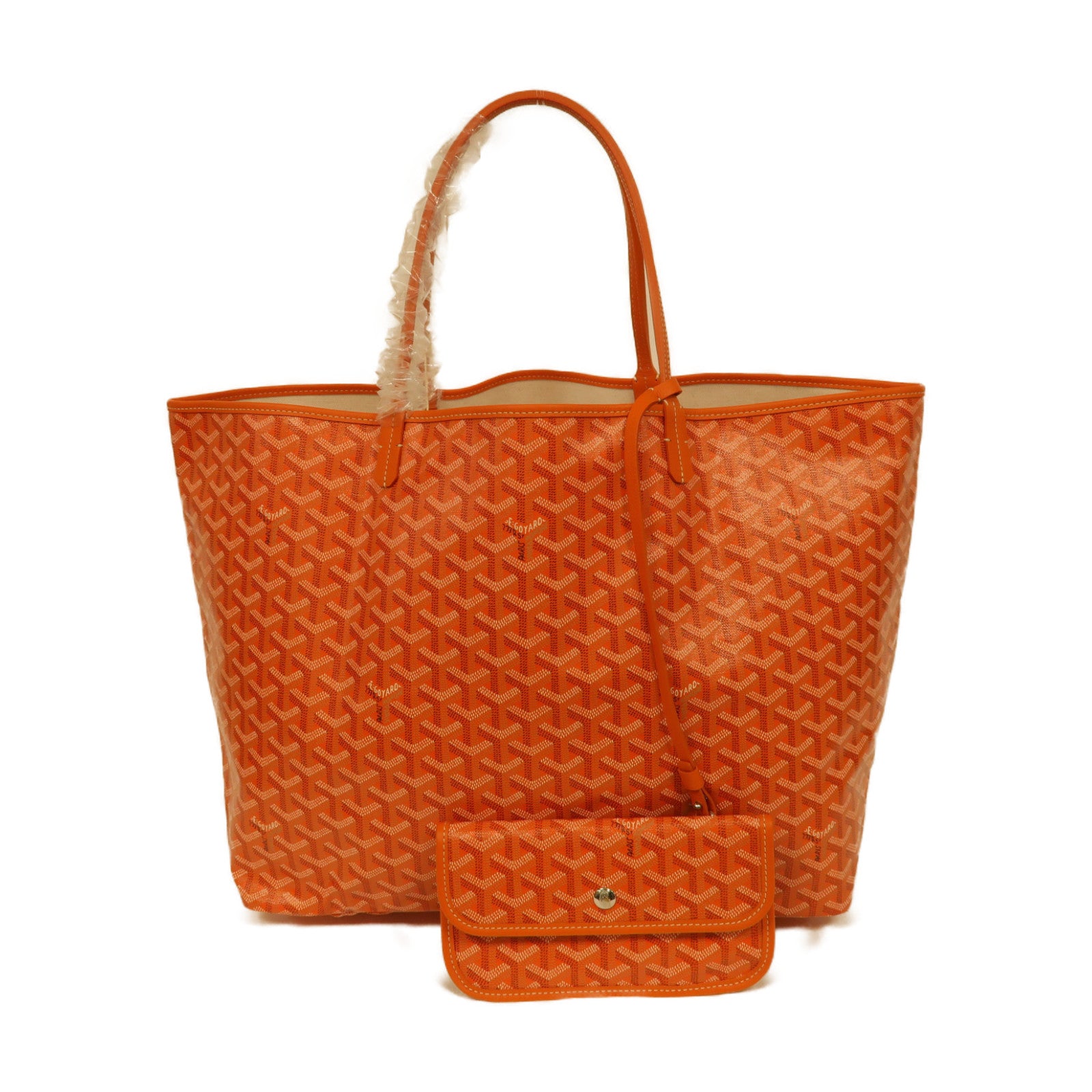 GOYARD 塗層帆布Tote Bag銀扣肩背袋橙色 Brand Off Hong Kong Online Store
