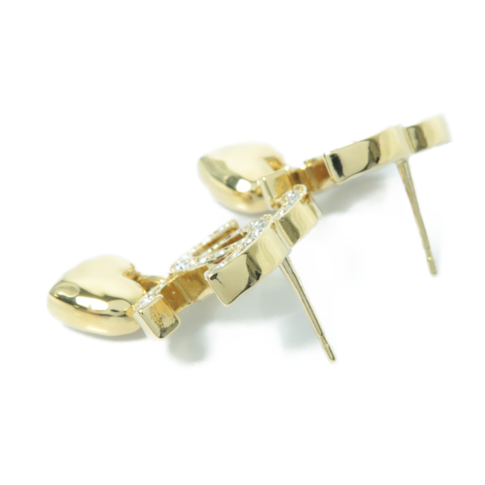 CHANEL 金屬Earrings耳環金色/透明