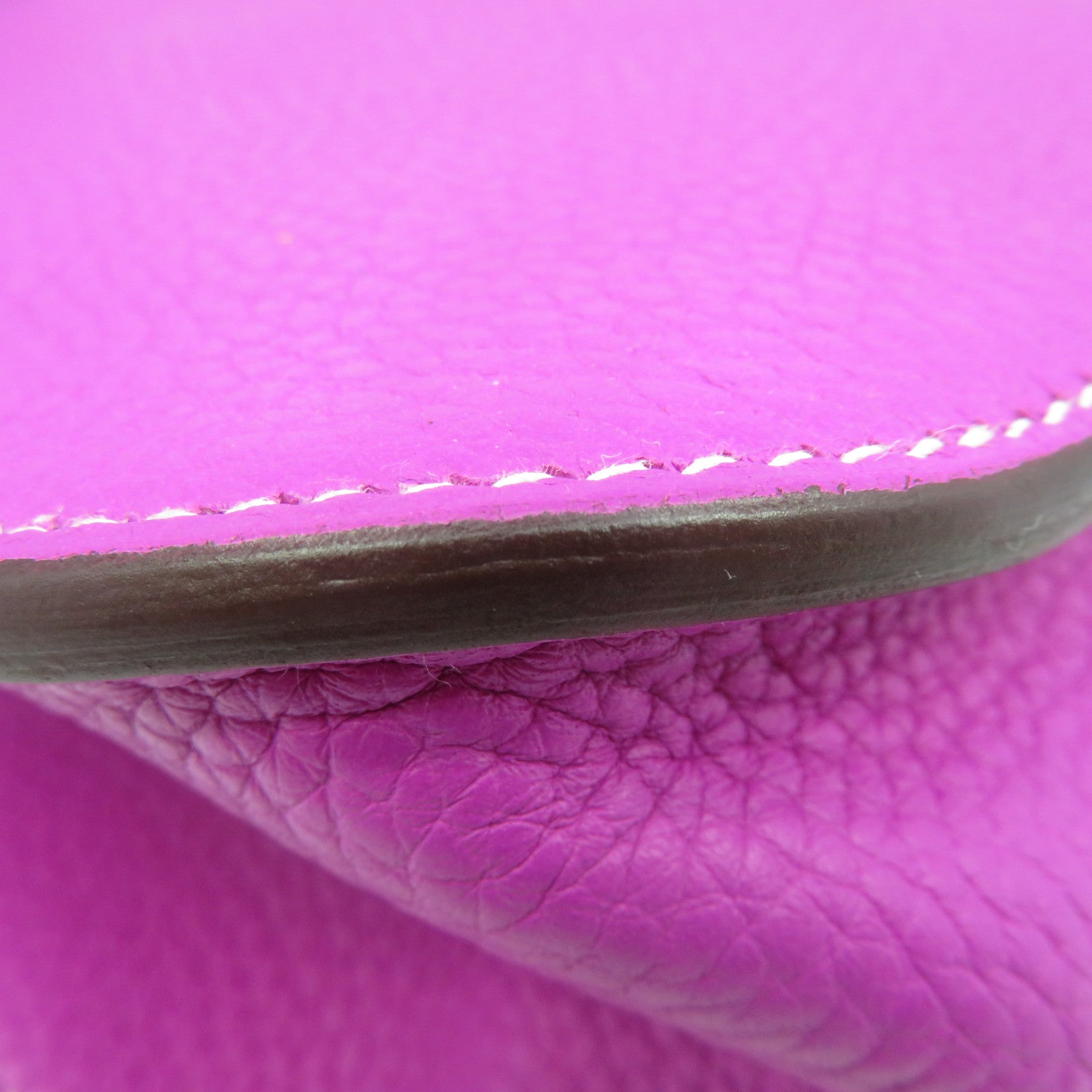 HERMES Clemence皮革Halzan 31 2way Shoulder Bag手挽肩背两用袋9I紫色