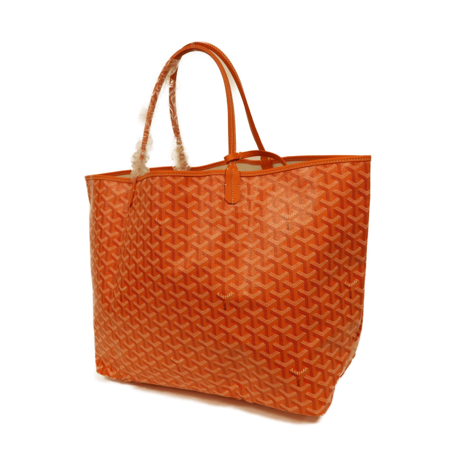 GOYARD 塗層帆布Tote Bag銀扣肩背袋橙色 Brand Off Hong Kong Online Store