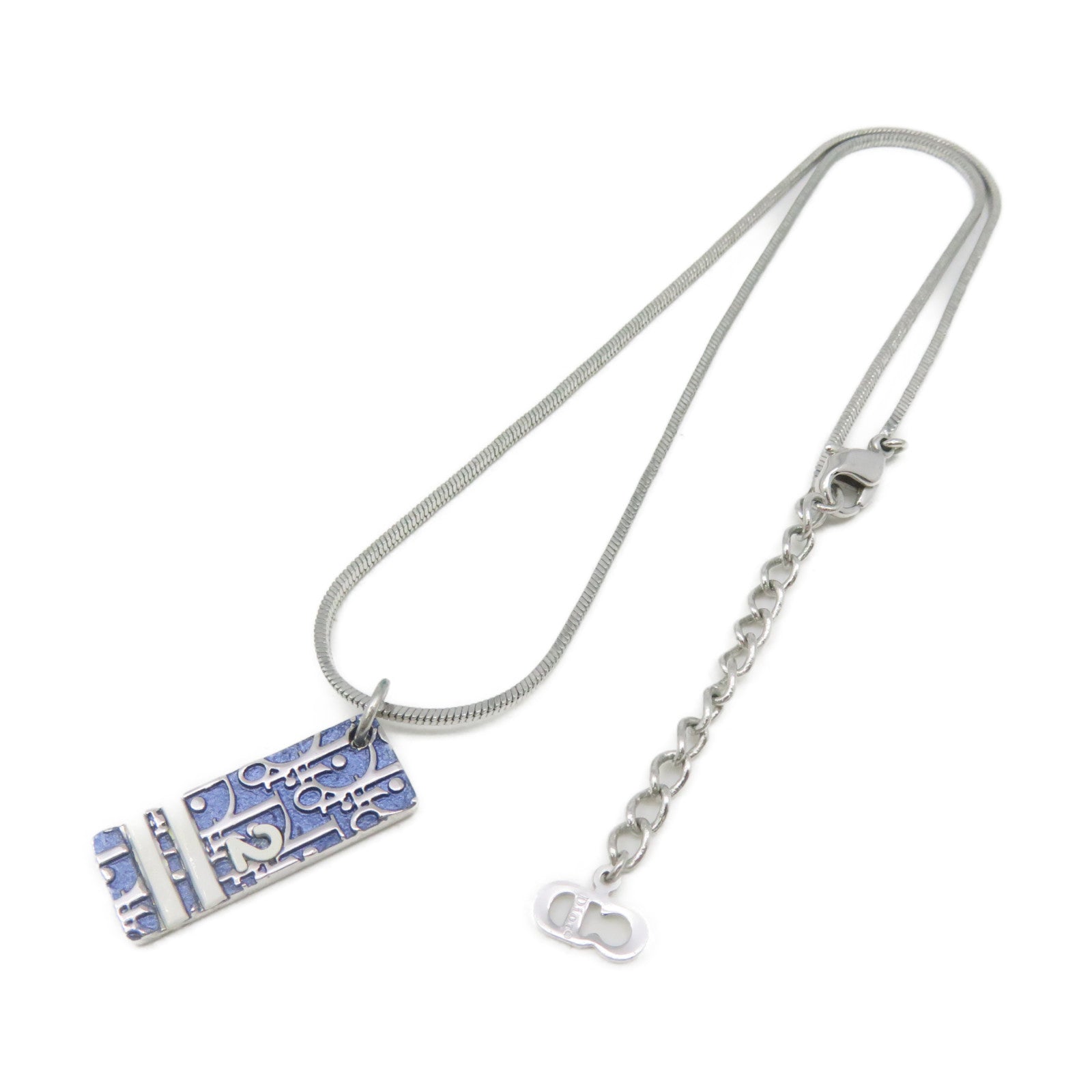 Dior 金屬Necklace項鏈藍色/銀色