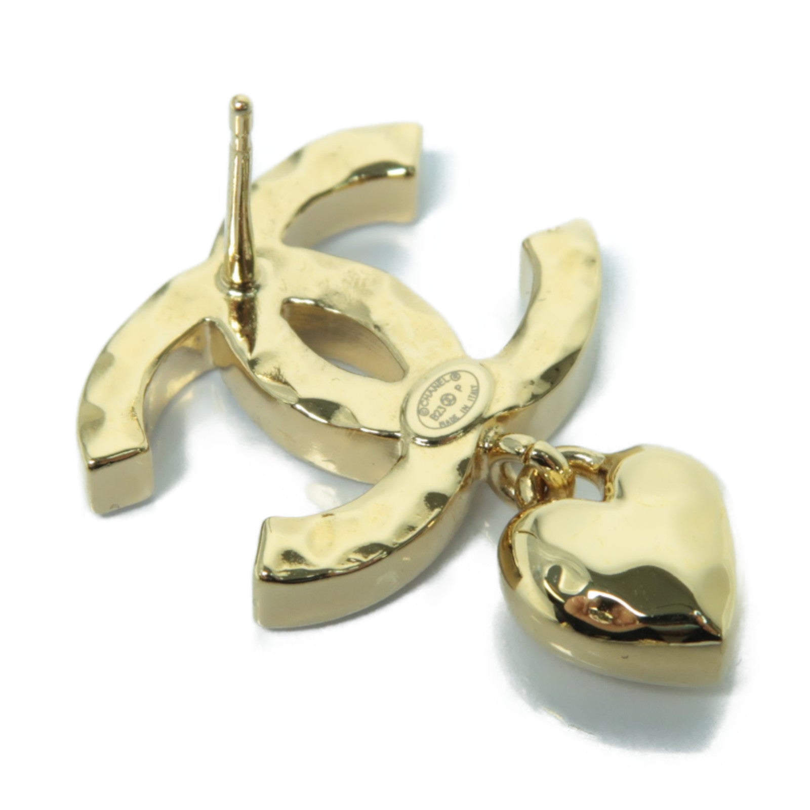 CHANEL 金屬Earrings耳環金色/透明
