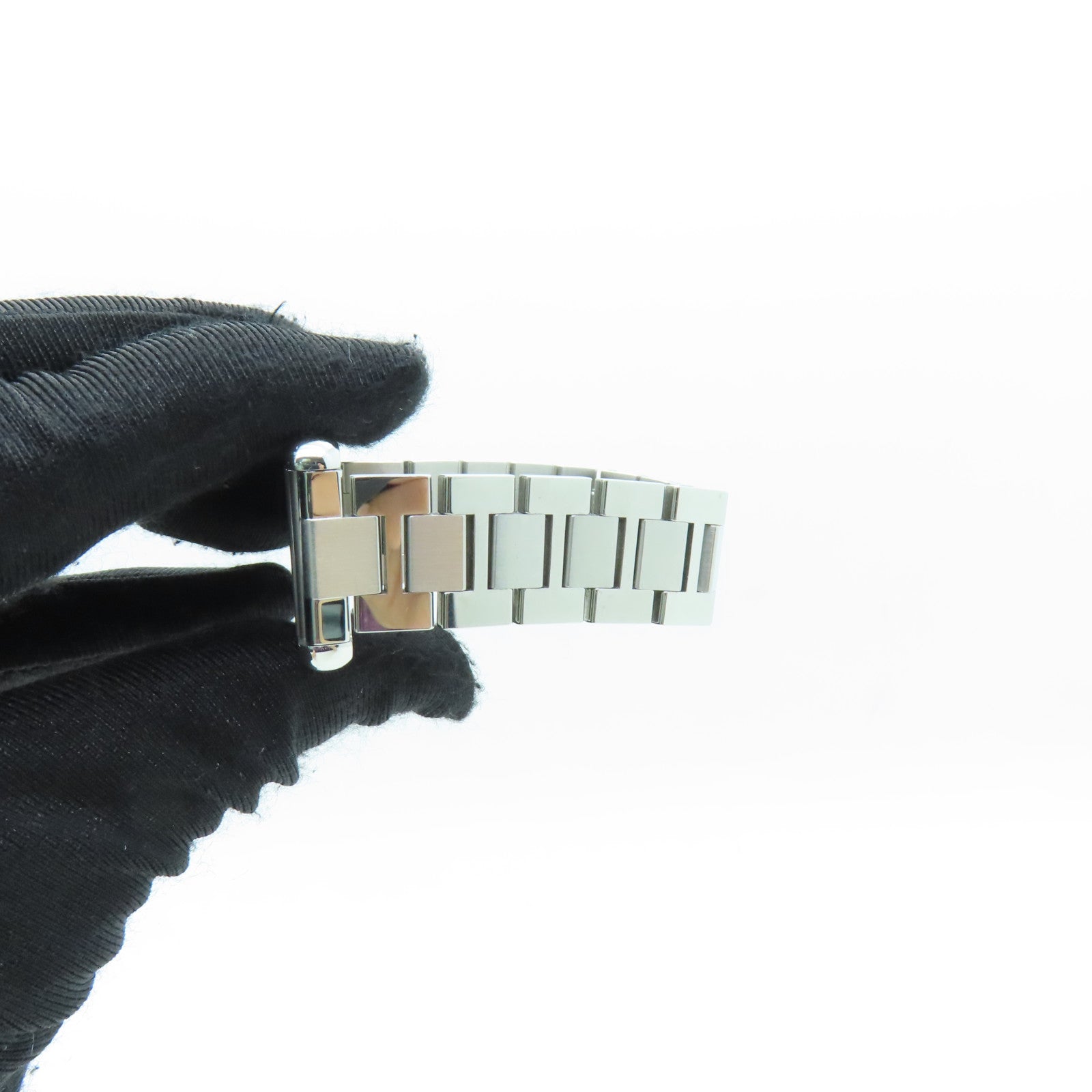 CARTIER Tank Solo Stainless Steel Watch Quartz Movement White