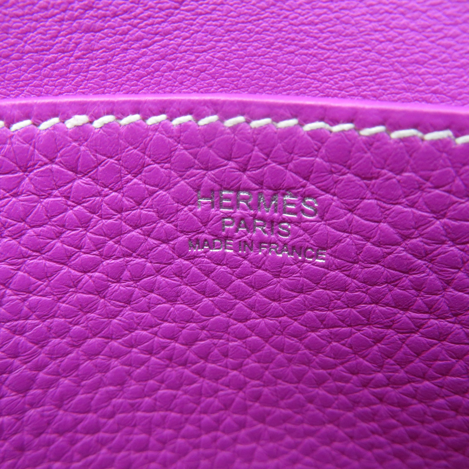 HERMES Clemence皮革Halzan 31 2way Shoulder Bag手挽肩背两用袋9I紫色