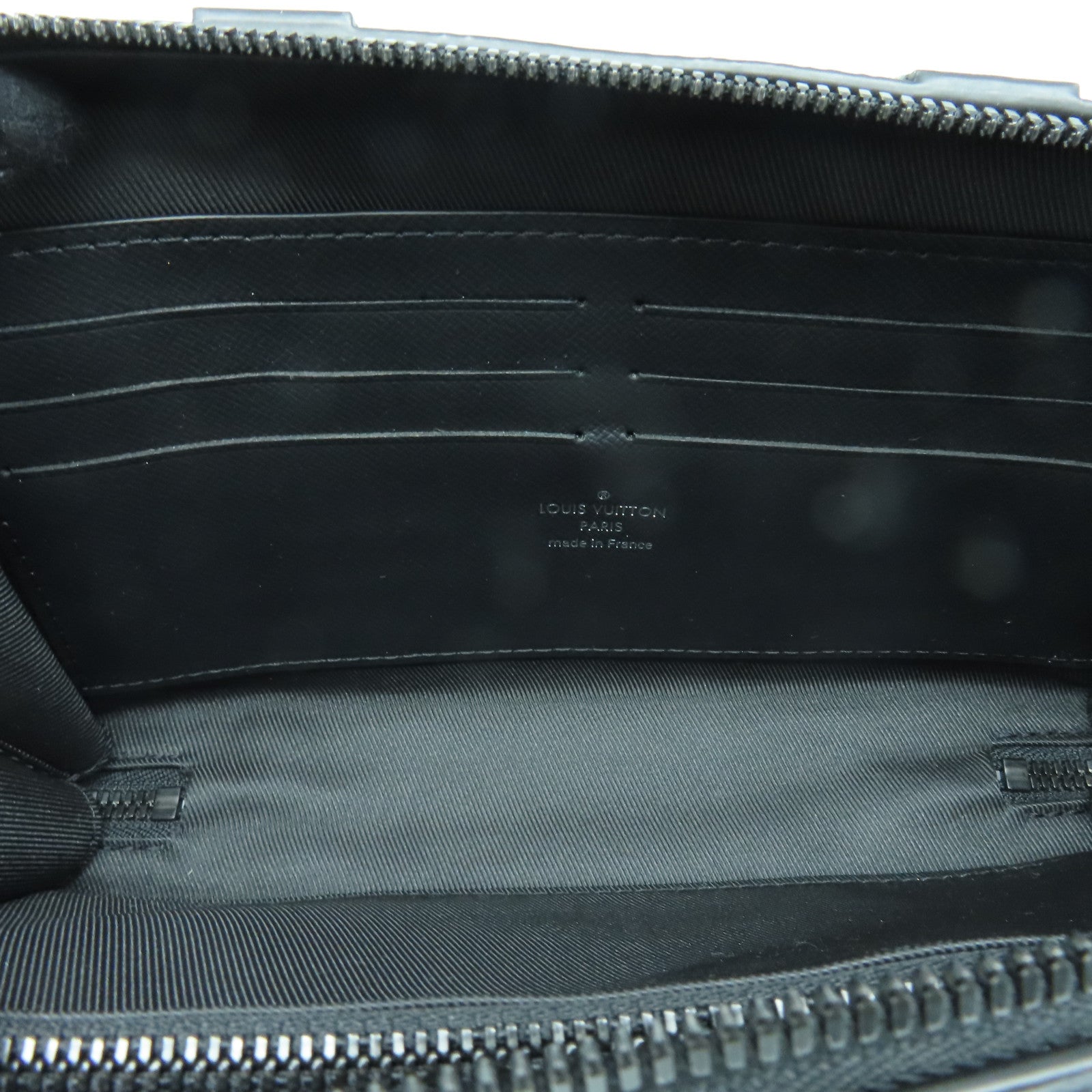 LOUIS VUITTON Monogram Eclipse Soft Trunk Shoulder Bag Black