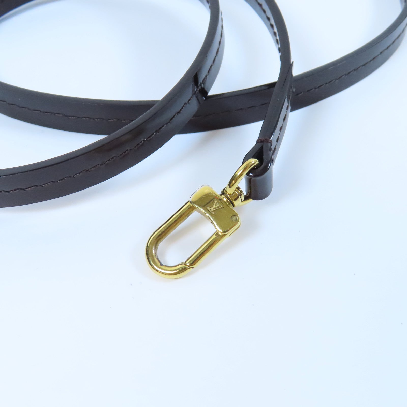 LOUIS VUITTON Monogram Vernis Alma PM金扣手挽袋酒紅色