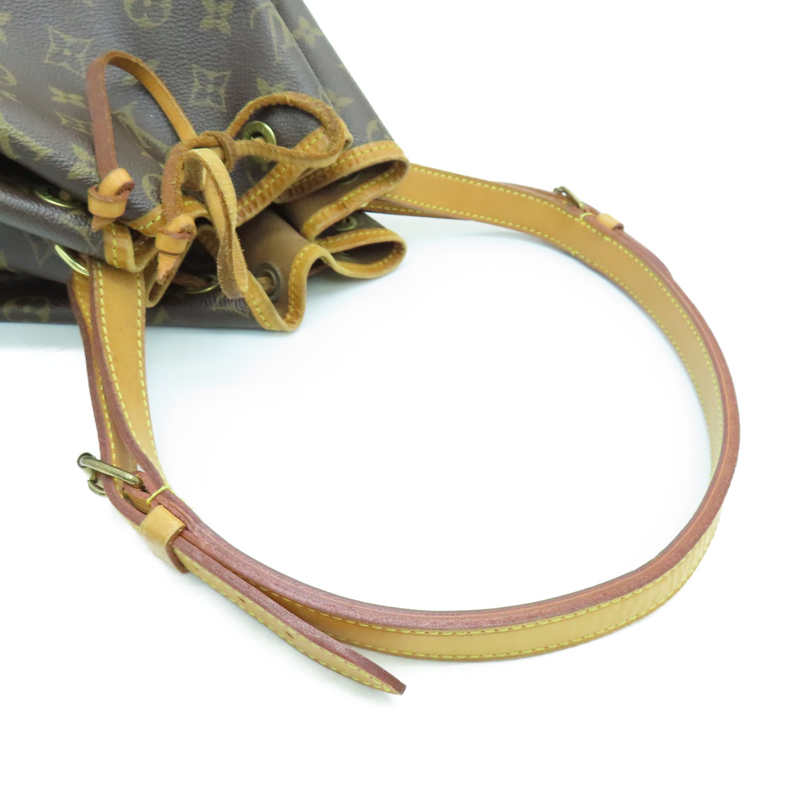 LOUIS VUITTON Monogram Noe金扣肩背袋棕色
