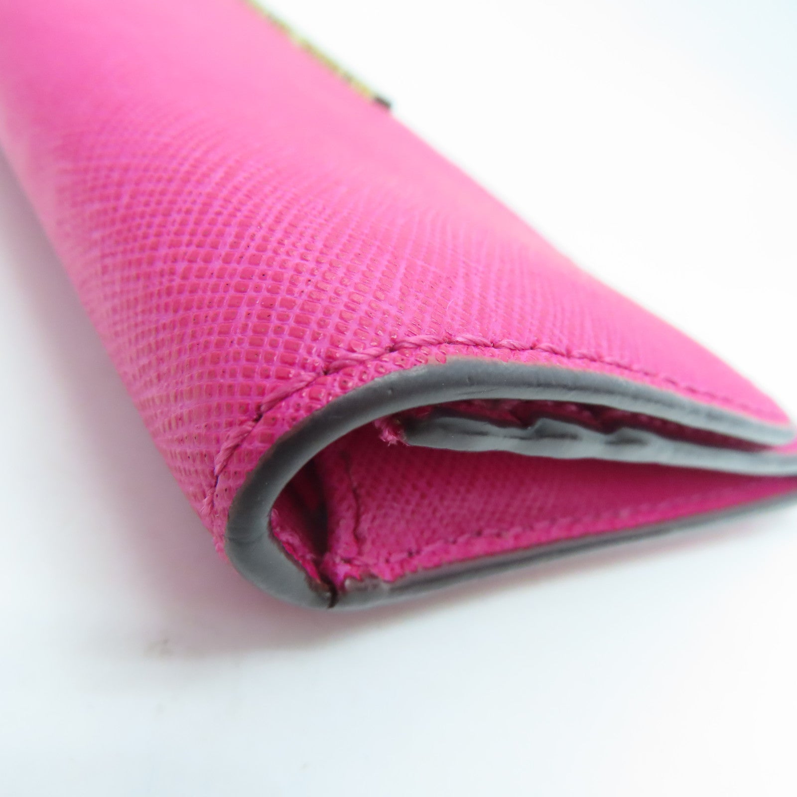 Michael Kors Cowhide Leather Long Walletc Gold Buckle Long Wallet Pink