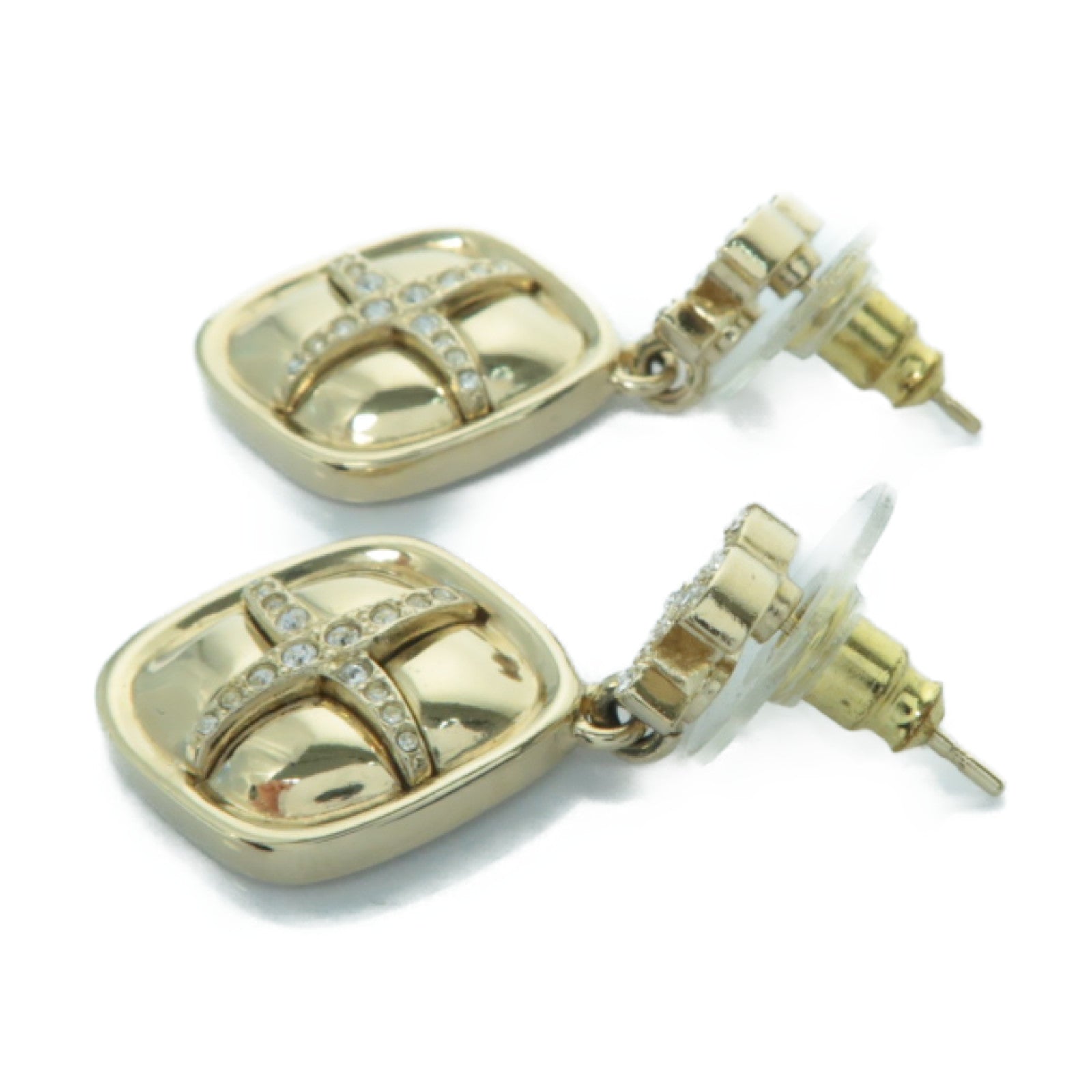 CHANEL 金屬Earrings耳環金色/透明