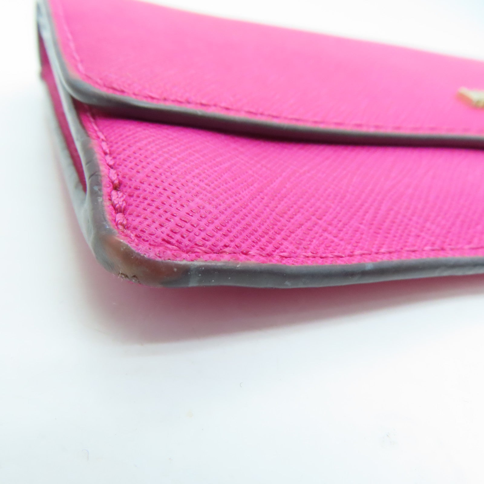 Michael Kors Cowhide Leather Long Walletc Gold Buckle Long Wallet Pink