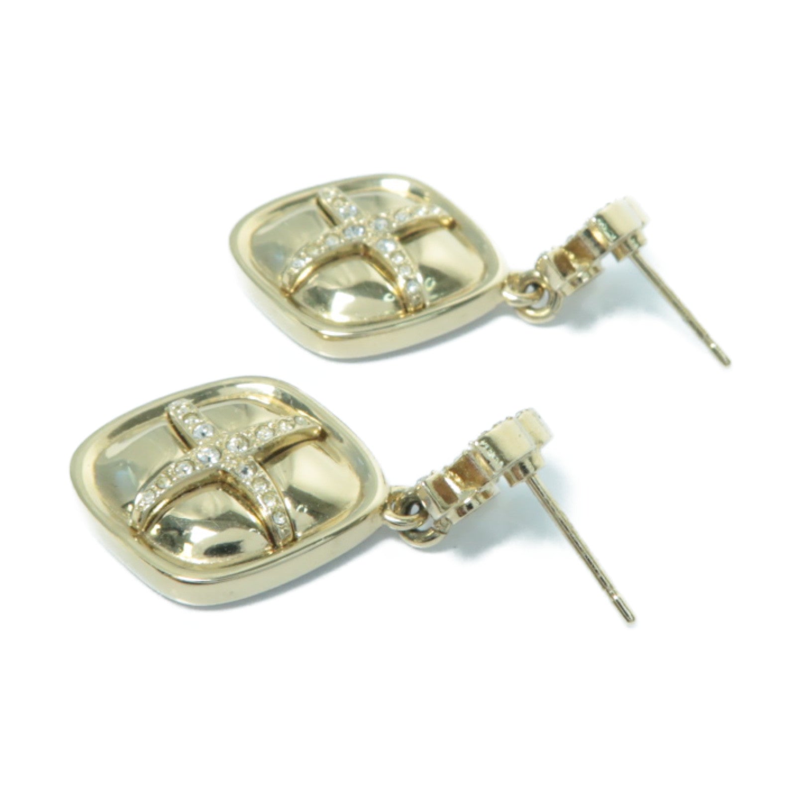 CHANEL 金屬Earrings耳環金色/透明