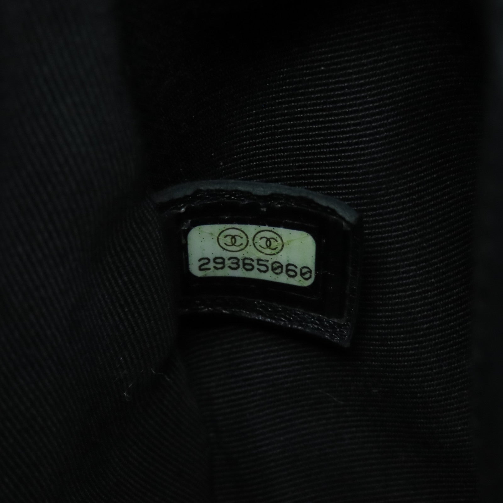 CHANEL 菱格羊皮皮革Chain Shoulder金扣鏈帶肩背袋黑色