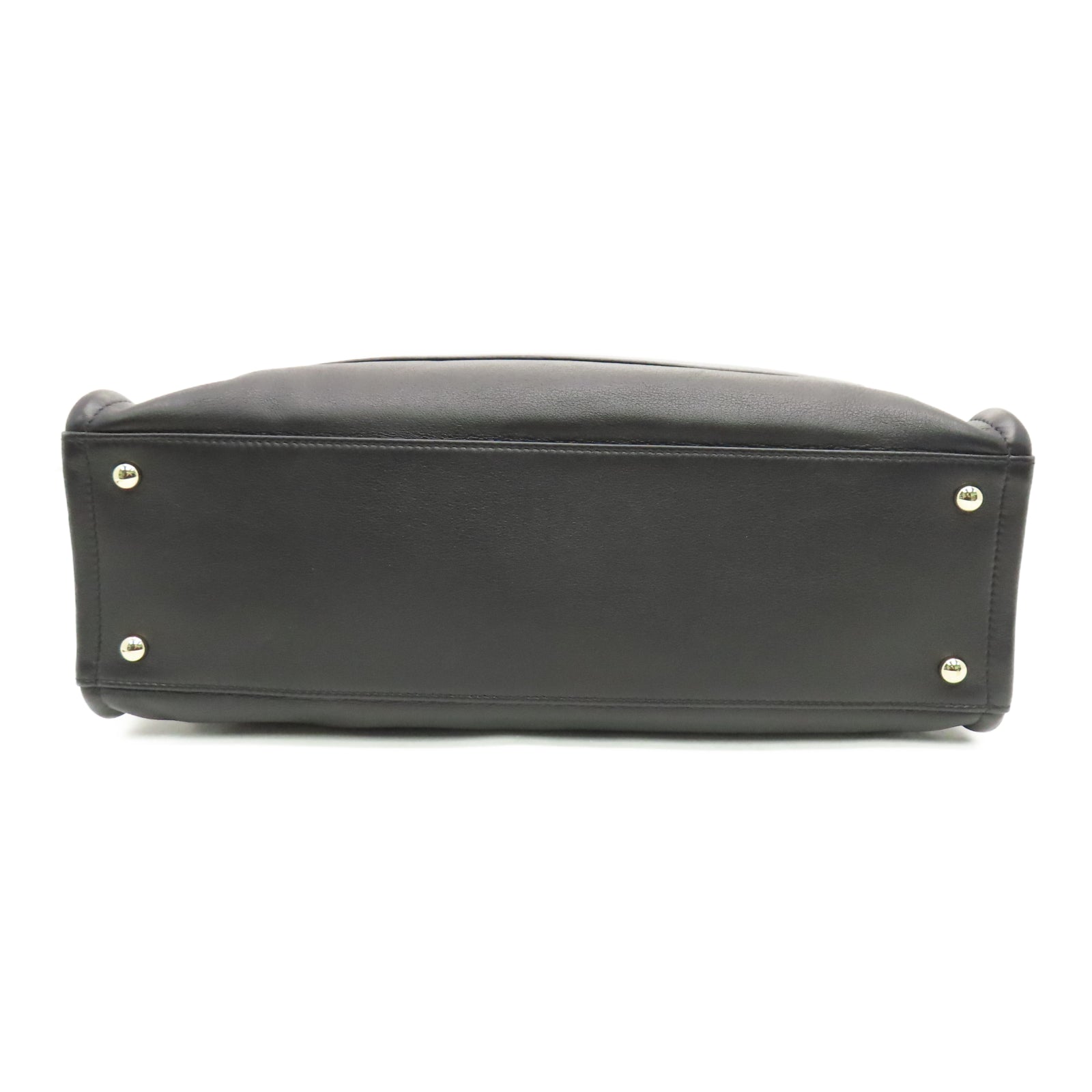 CHANEL 牛皮皮革2 Way Shoulder Handbag金扣链带肩背袋黑色