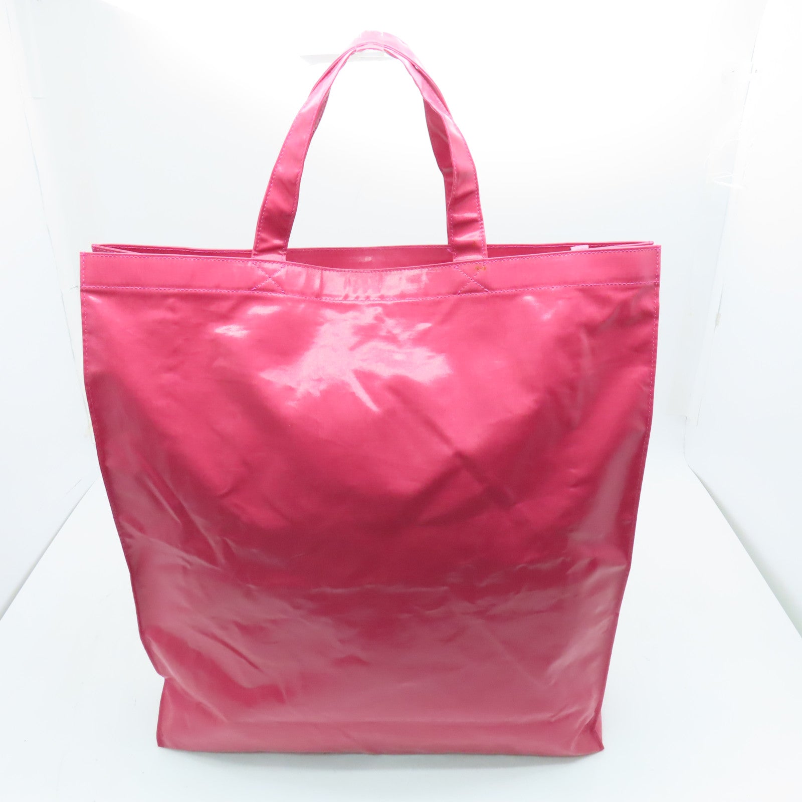 GUCCI 【激減優惠】塗層帆布Logo Print Tite Bag手挽袋粉紅色