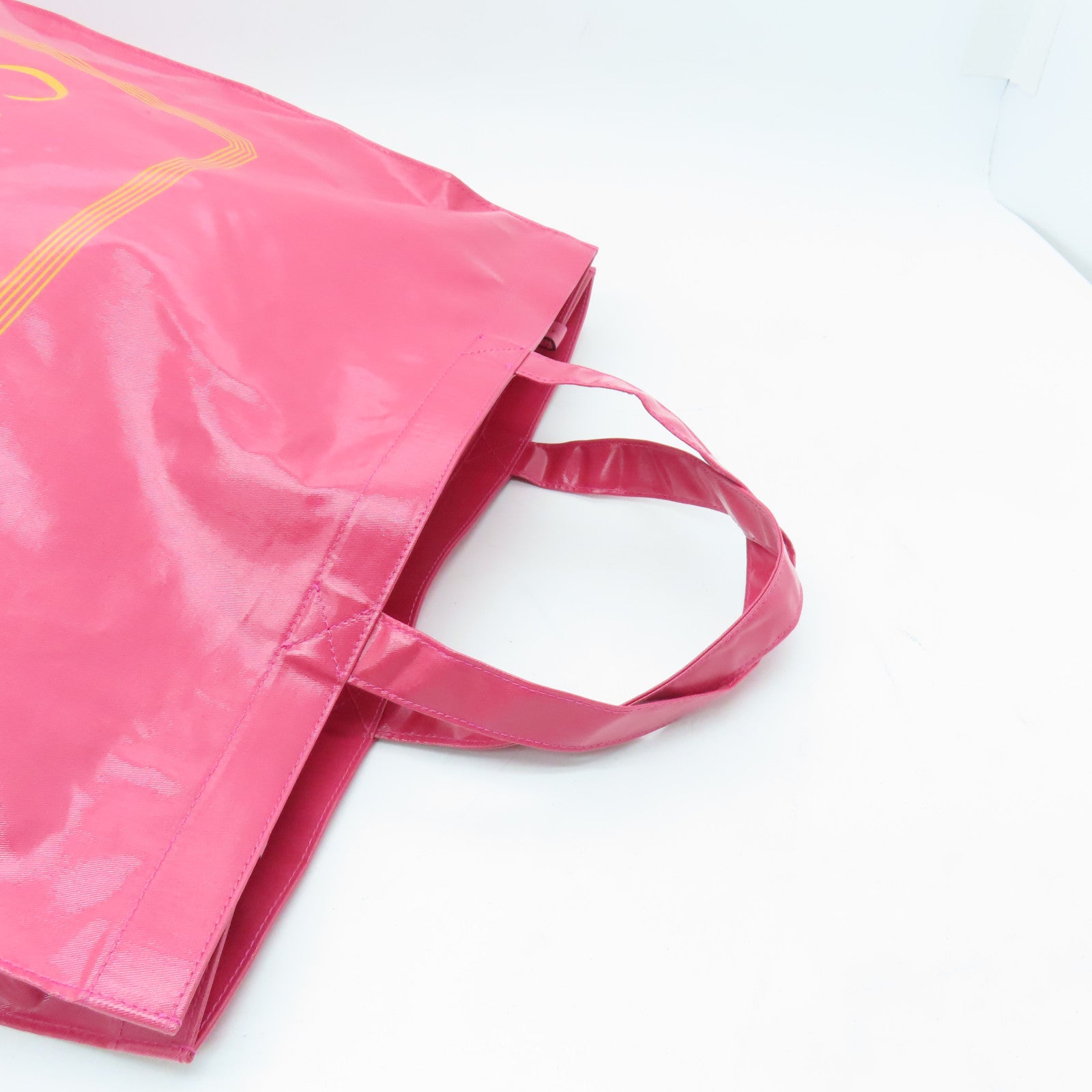 GUCCI 【激減優惠】塗層帆布Logo Print Tite Bag手挽袋粉紅色