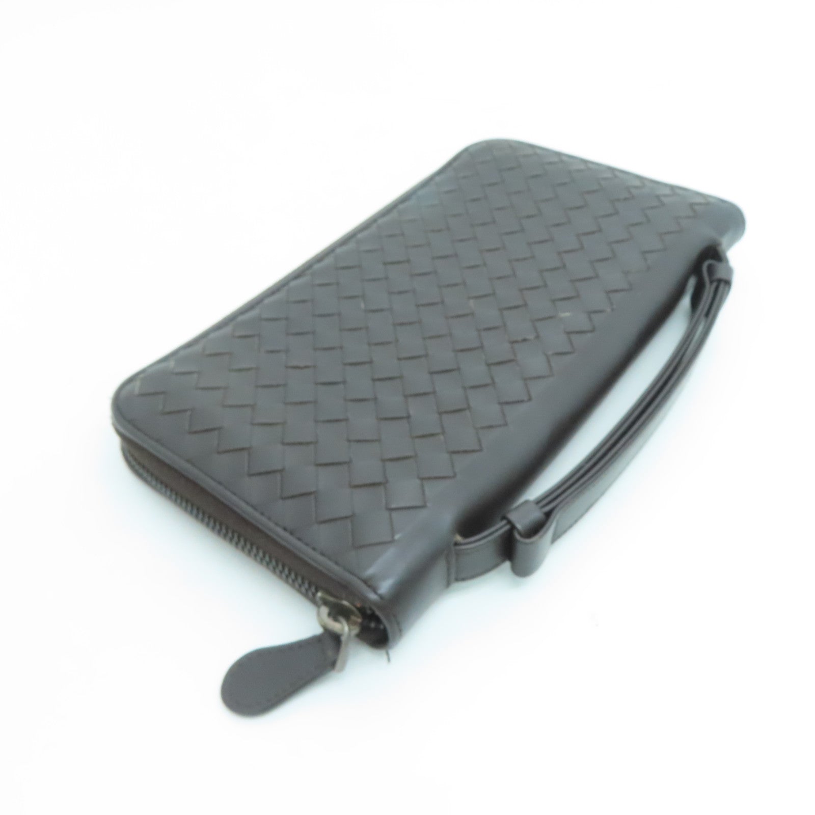 BOTTEGA VENETA 牛皮皮革Clutch手拿包啡色