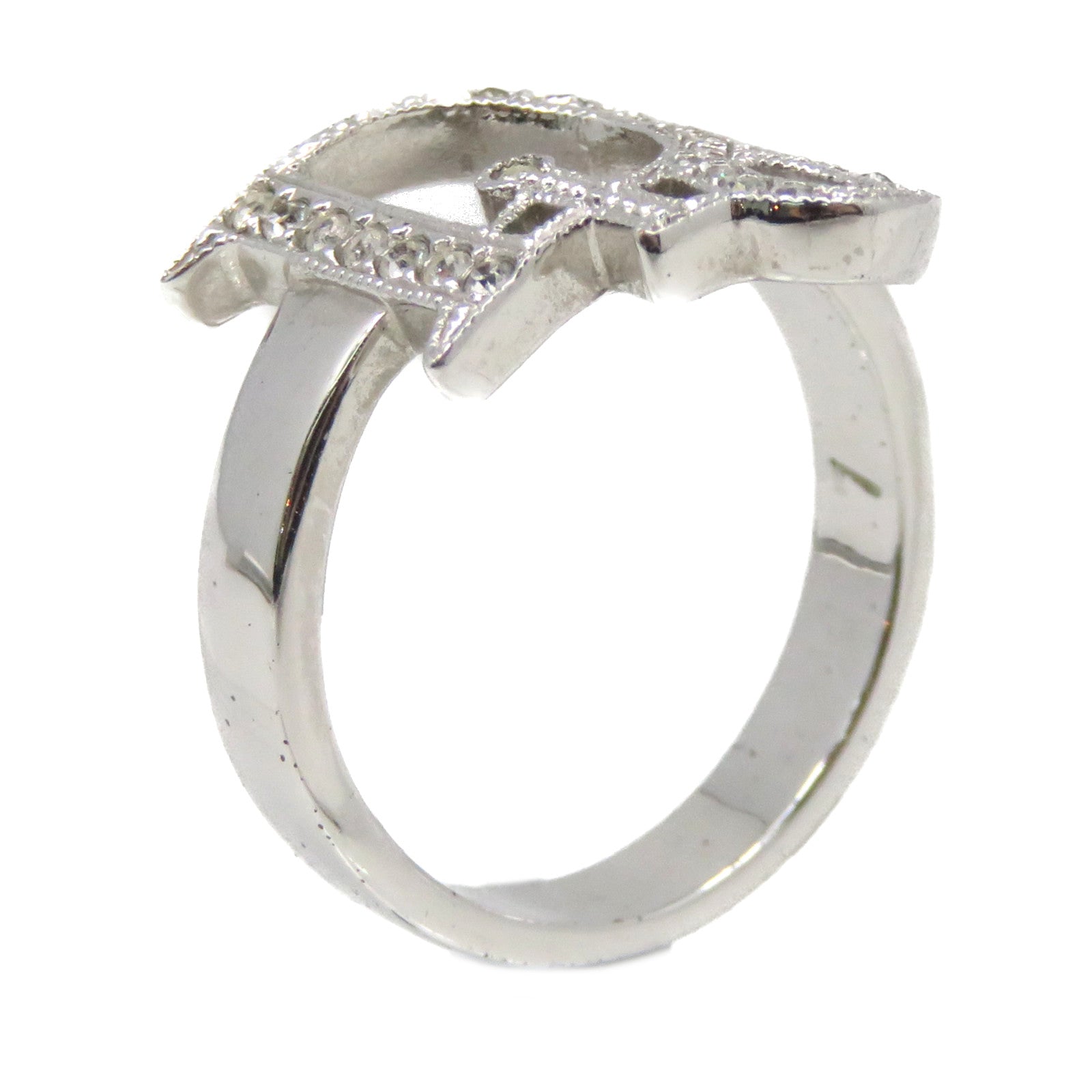 Dior Metal Ring Ring Silver US#7
