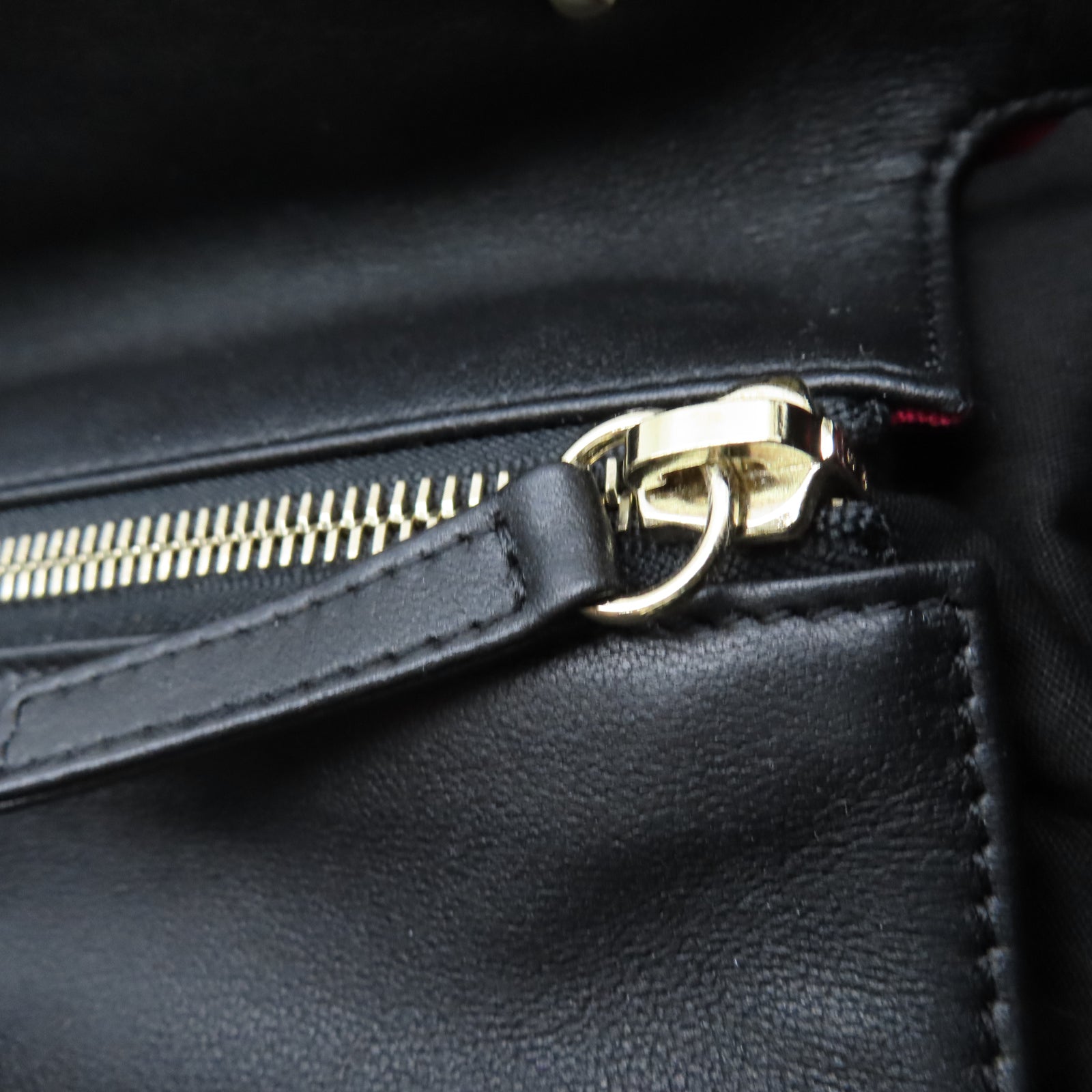 CHANEL 牛皮皮革2 Way Shoulder Handbag金扣链带肩背袋黑色