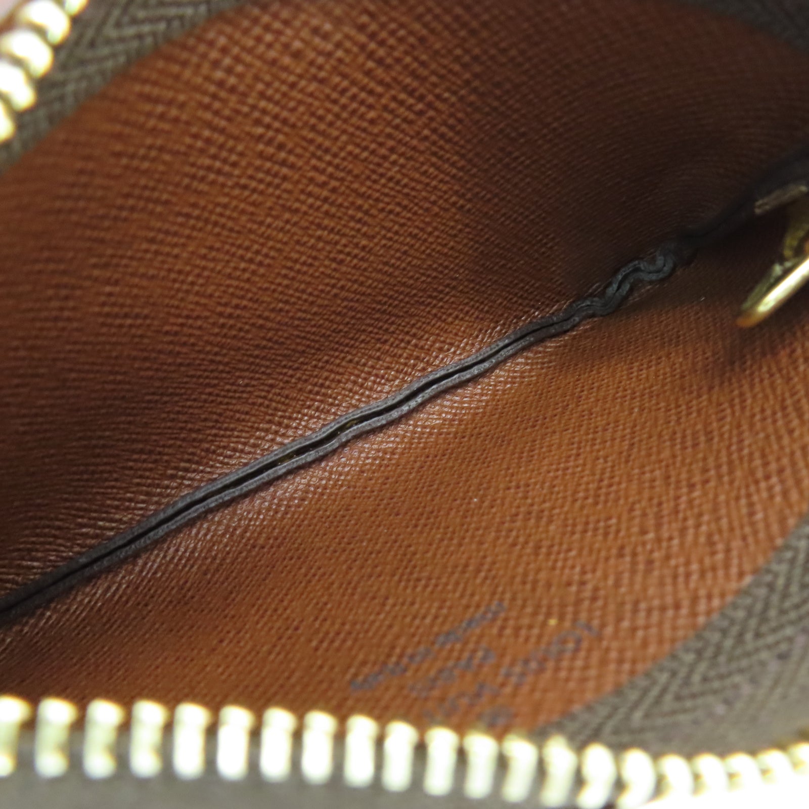 LOUIS VUITTON Monogram Key Case金扣零钱包棕色