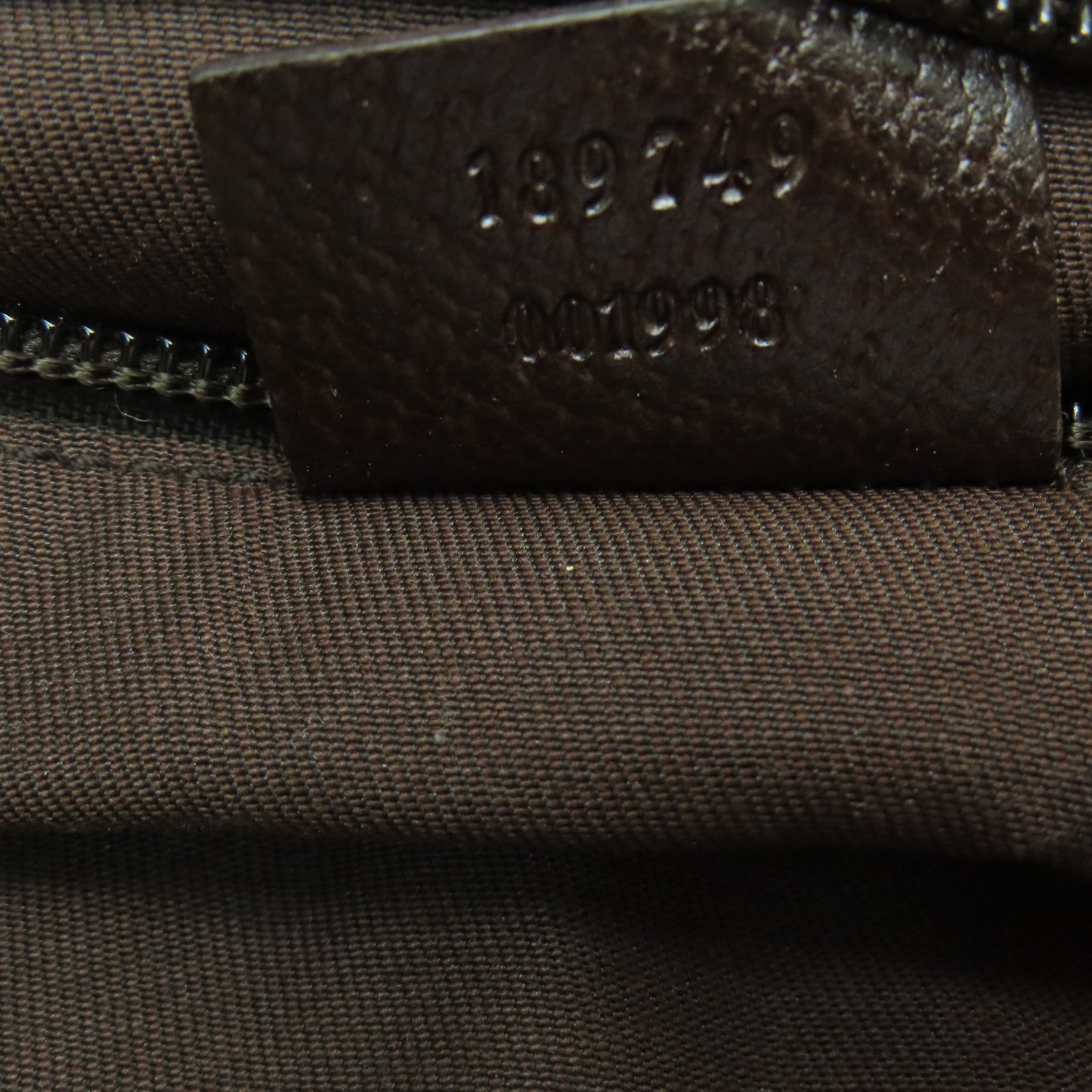 GUCCI 帆布Shoulder Bag銀扣肩背袋啡色