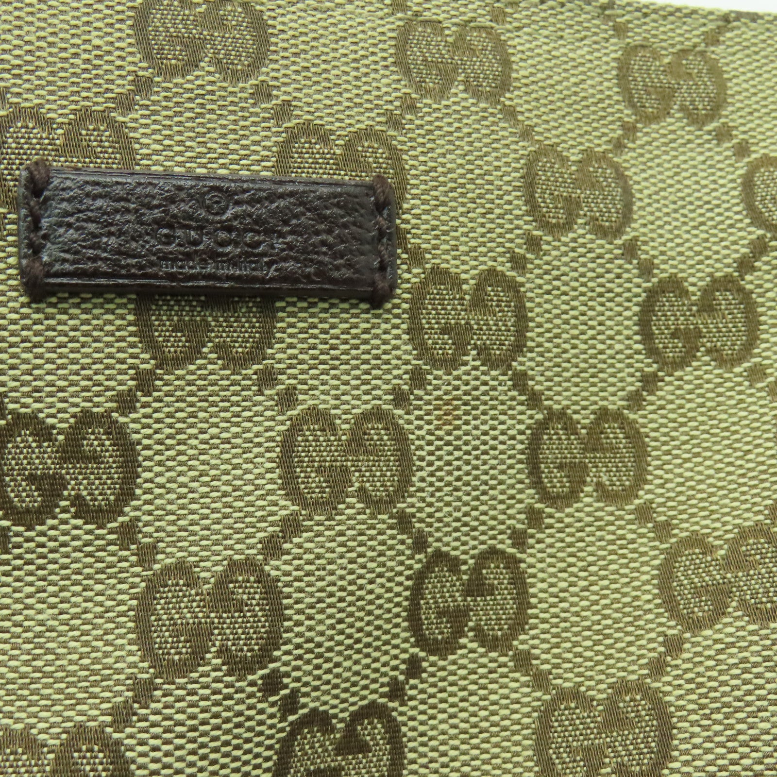 GUCCI 帆布Shoulder Bag銀扣肩背袋啡色