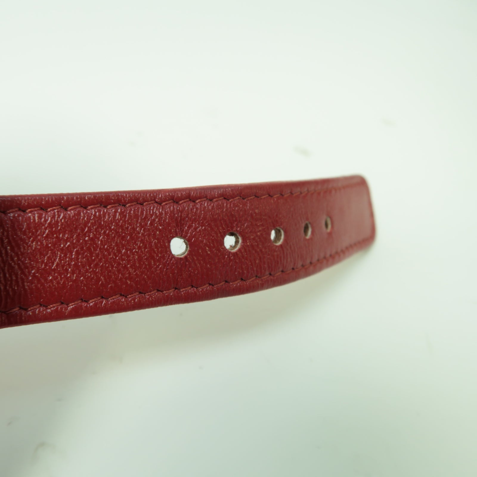 CHANEL 菱格羊皮皮革Coin Case Wristlet金扣零錢包紅色