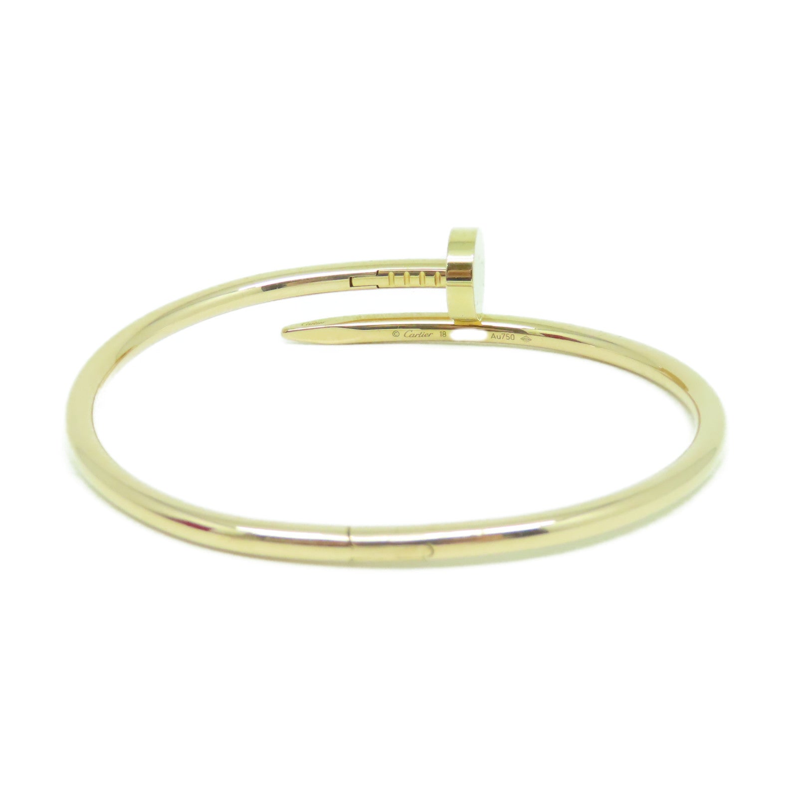 CARTIER 18K玫瑰金Juste Un Clou手鐲Cartier#18/#17cm