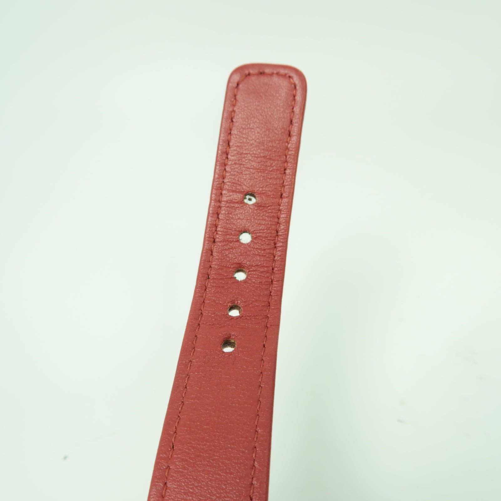 CHANEL 菱格羊皮皮革Coin Case Wristlet金扣零錢包紅色