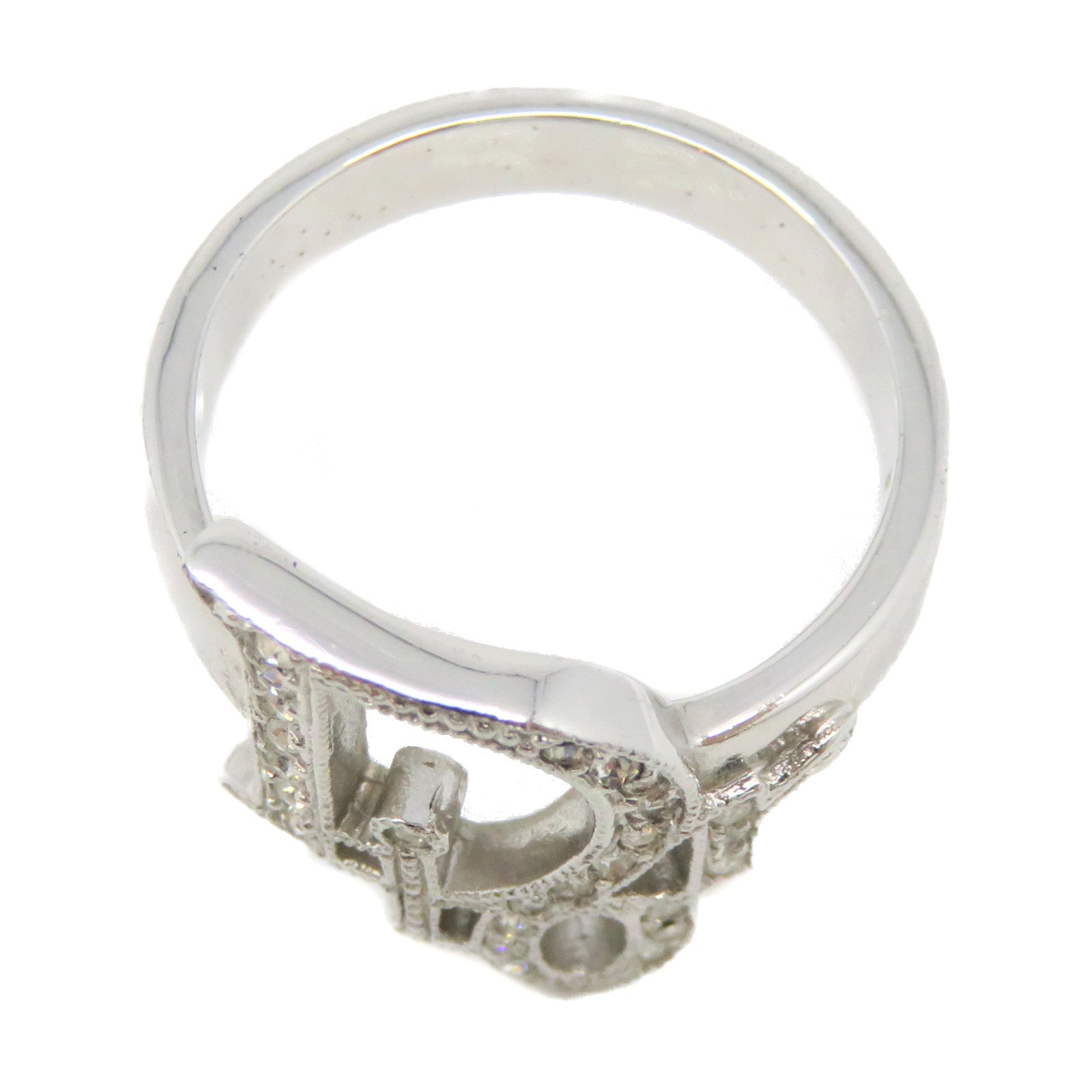 Dior Metal Ring Ring Silver US#7