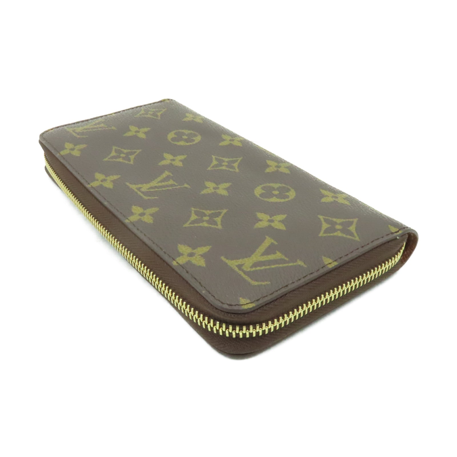 LOUIS VUITTON Monogram Zippy Long Wallet金扣長錢包啡色