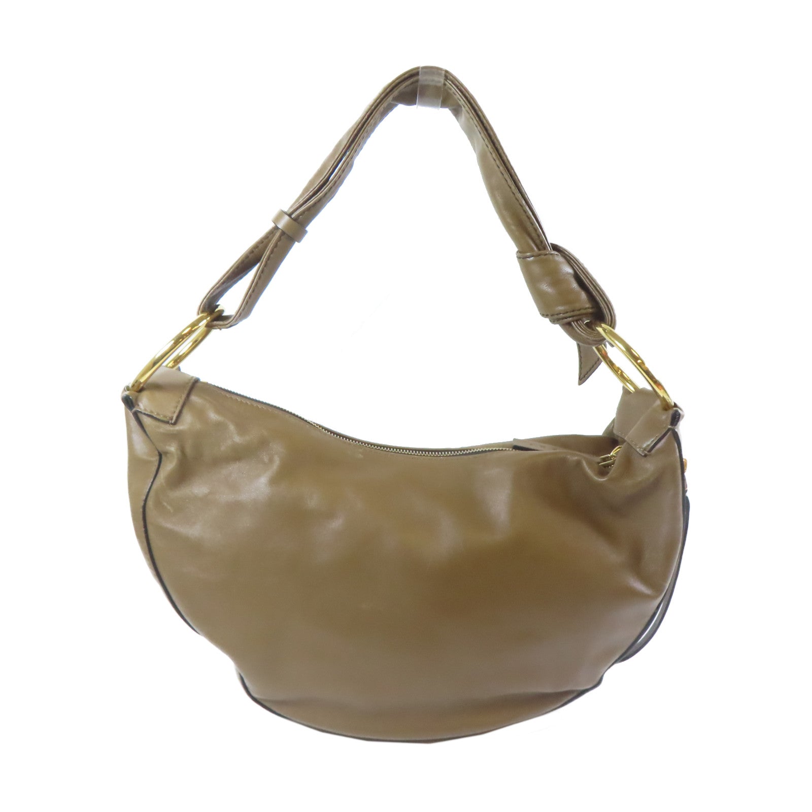 MARNI 羊皮皮革Marni Shoulder Bag金扣肩背袋啡色
