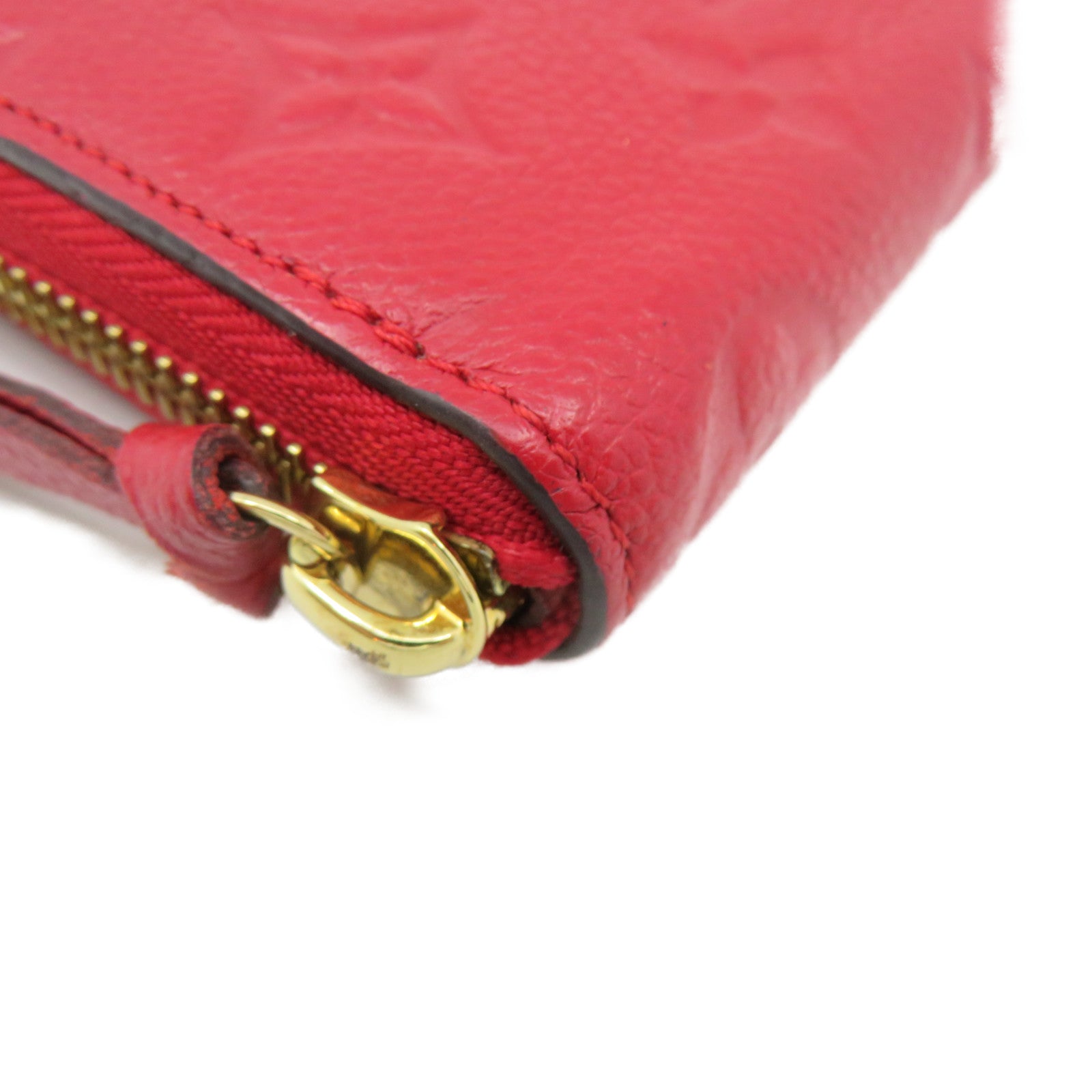 LOUIS VUITTON Mono-Empreinte Zipper Long Wallet zipper long wallet red