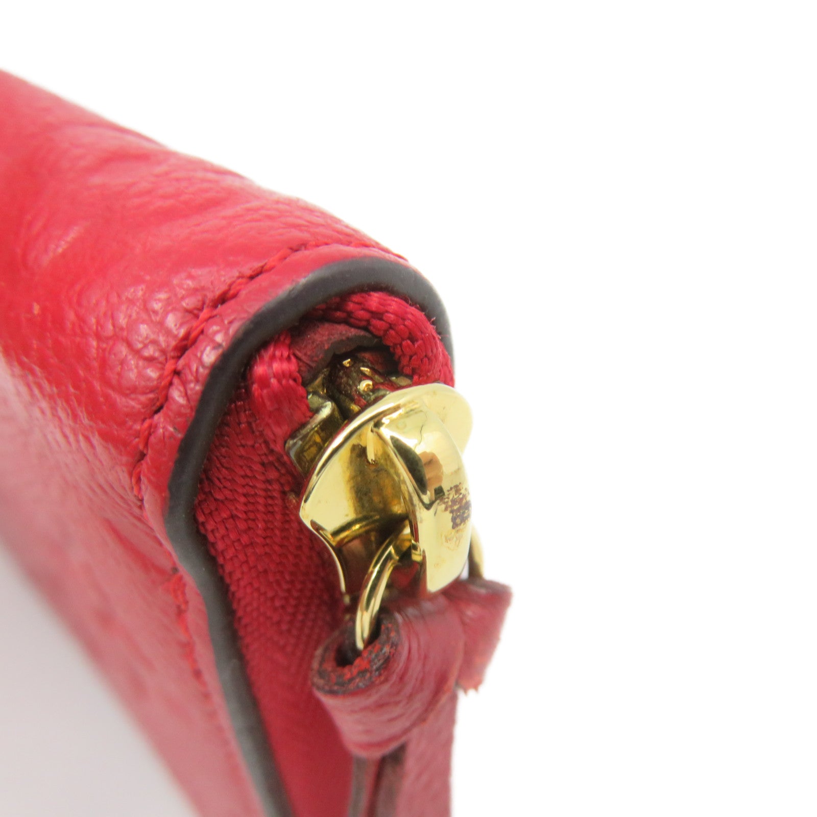 LOUIS VUITTON Mono-Empreinte Zipper Long Wallet zipper long wallet red