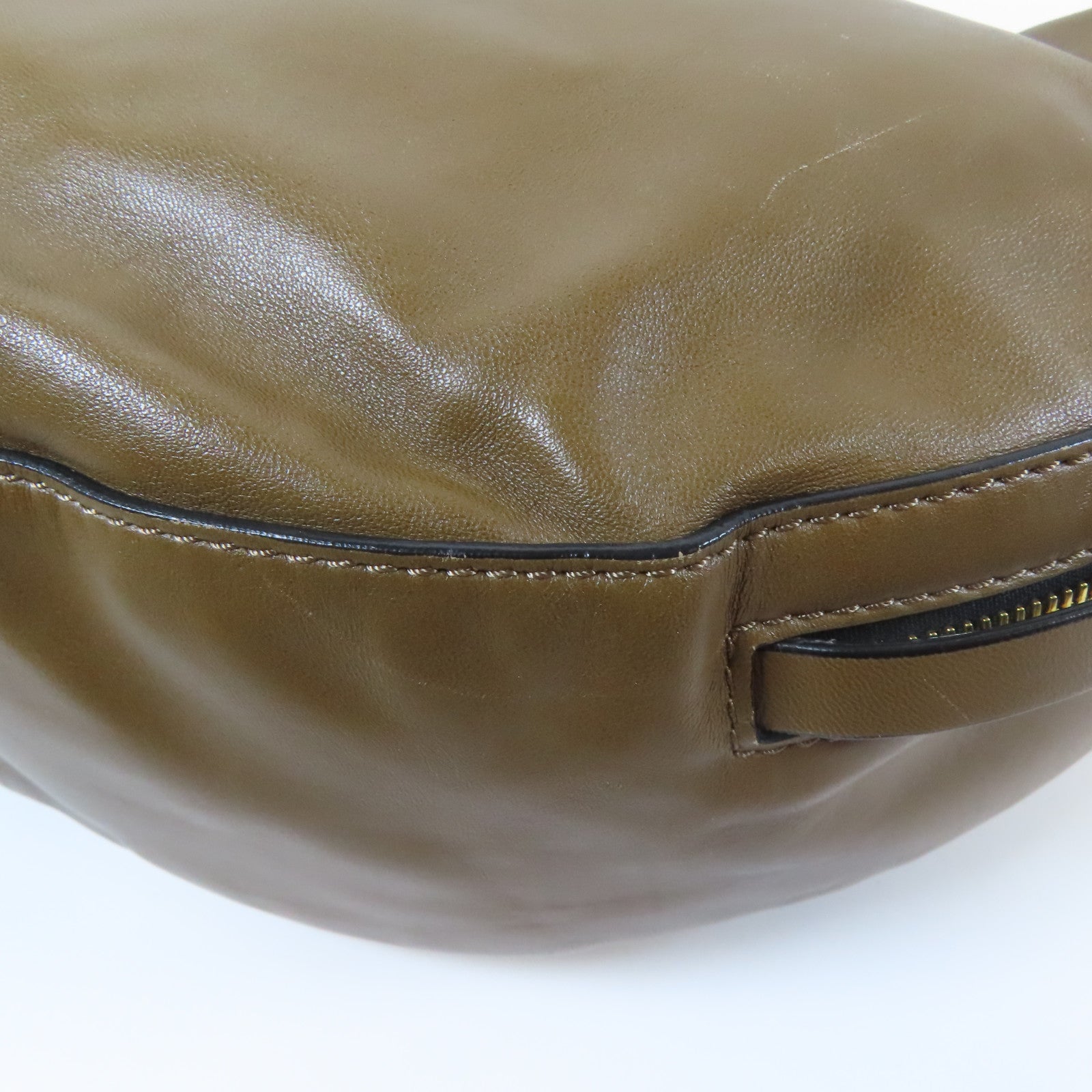 MARNI 羊皮皮革Marni Shoulder Bag金扣肩背袋啡色