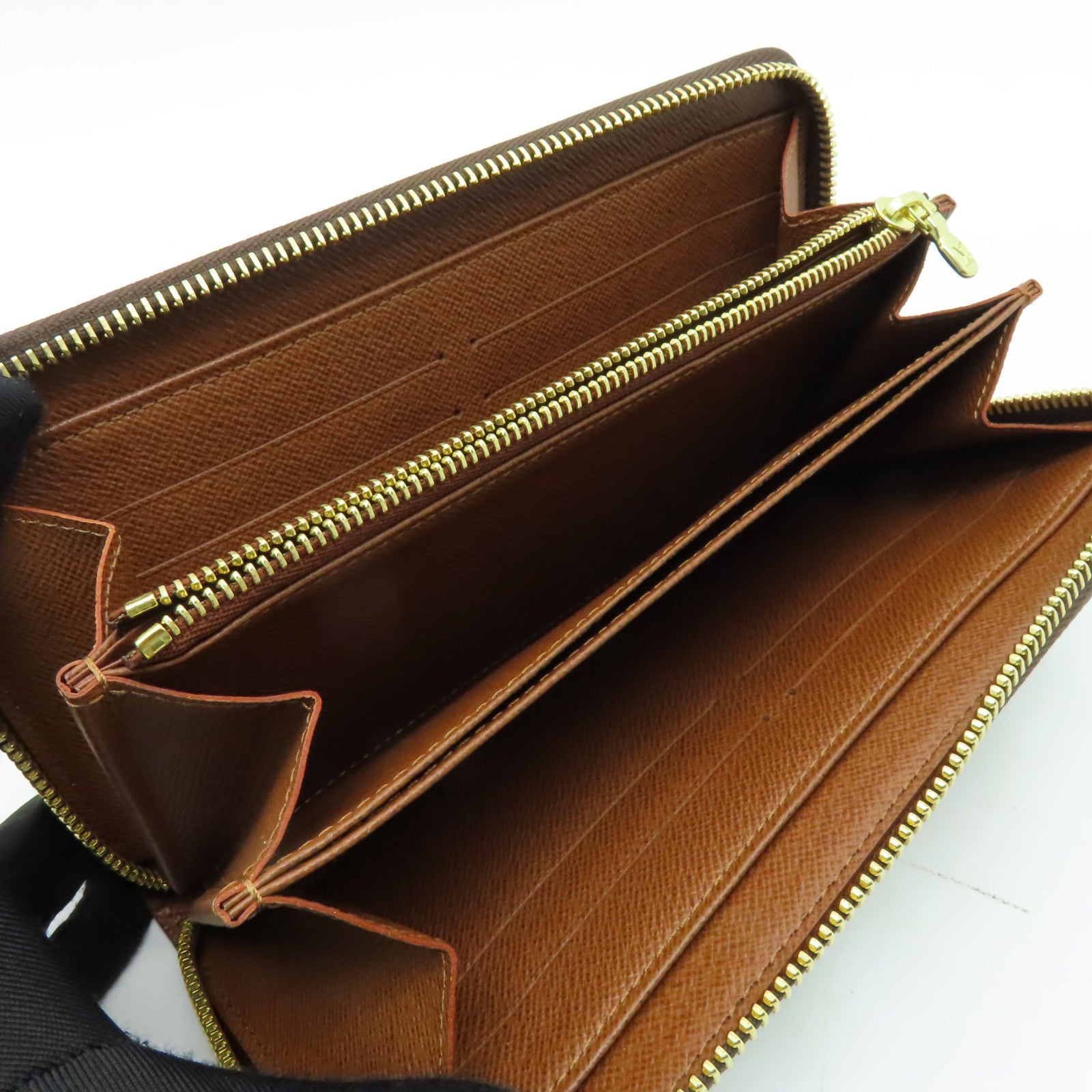LOUIS VUITTON Monogram Zippy Long Wallet金扣長錢包啡色