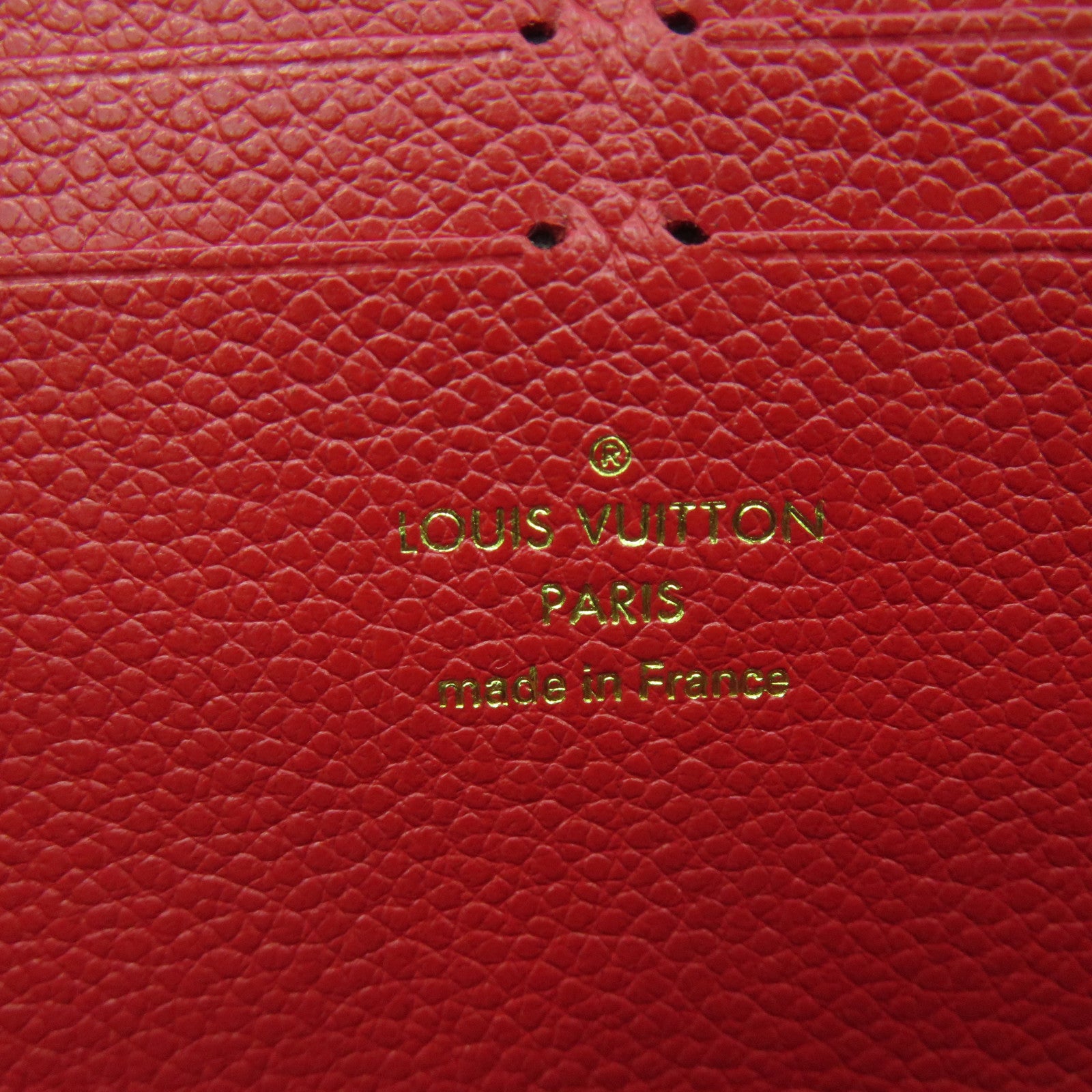 LOUIS VUITTON Mono-Empreinte Zipper Long Wallet zipper long wallet red