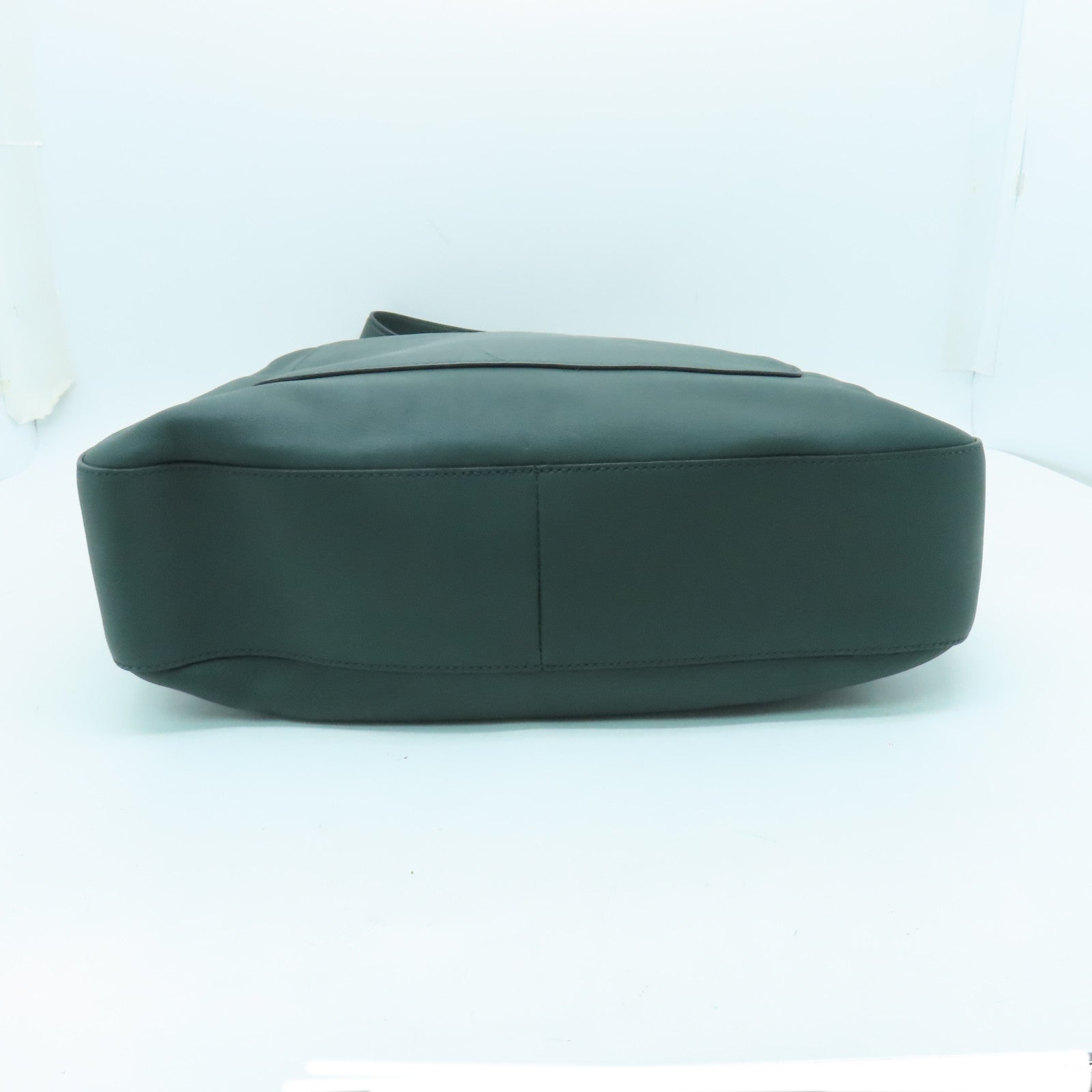 PRADA 牛皮皮革Shoulder Bag銀扣肩背袋綠色