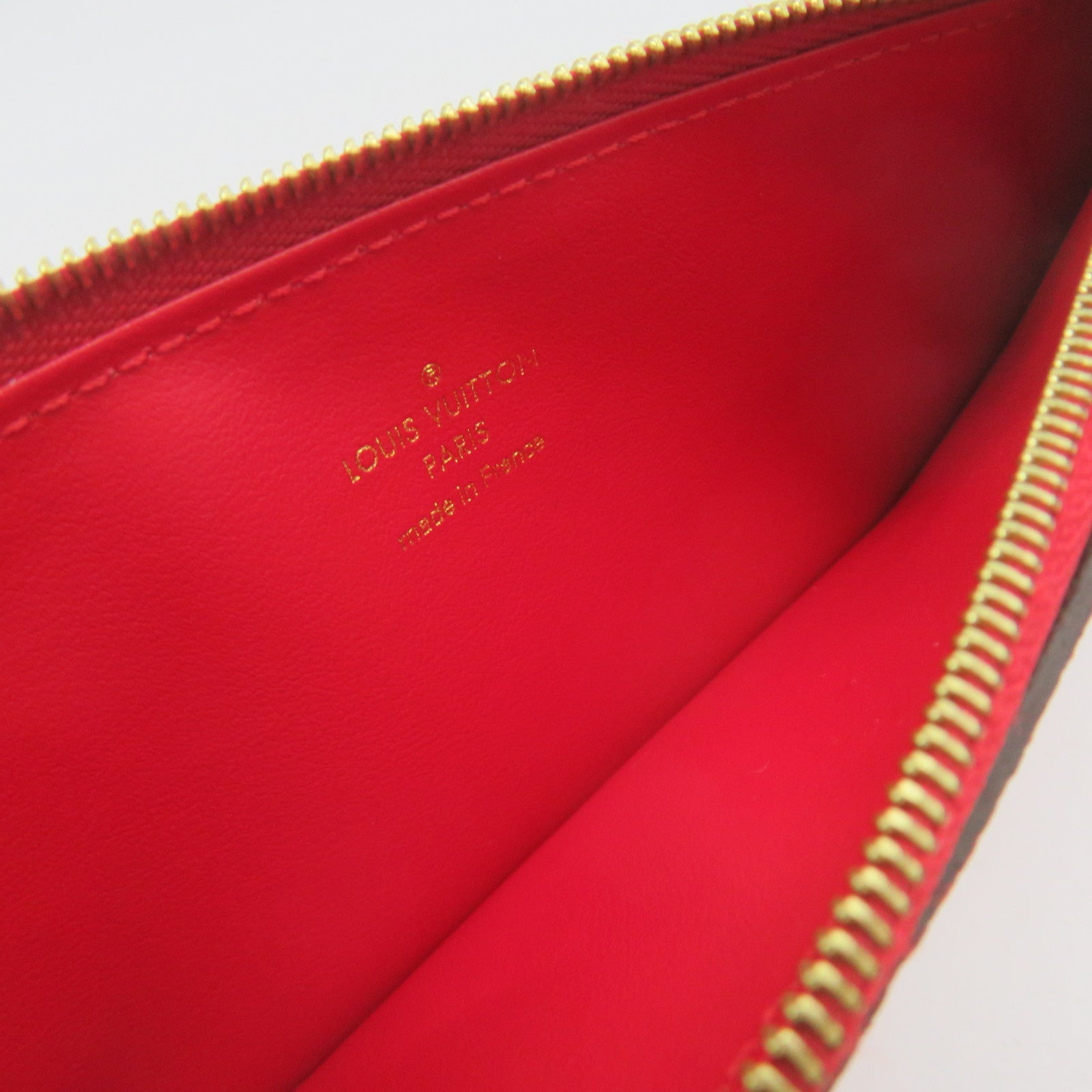 LOUIS VUITTON Mono-Empreinte Zipper Long Wallet zipper long wallet red